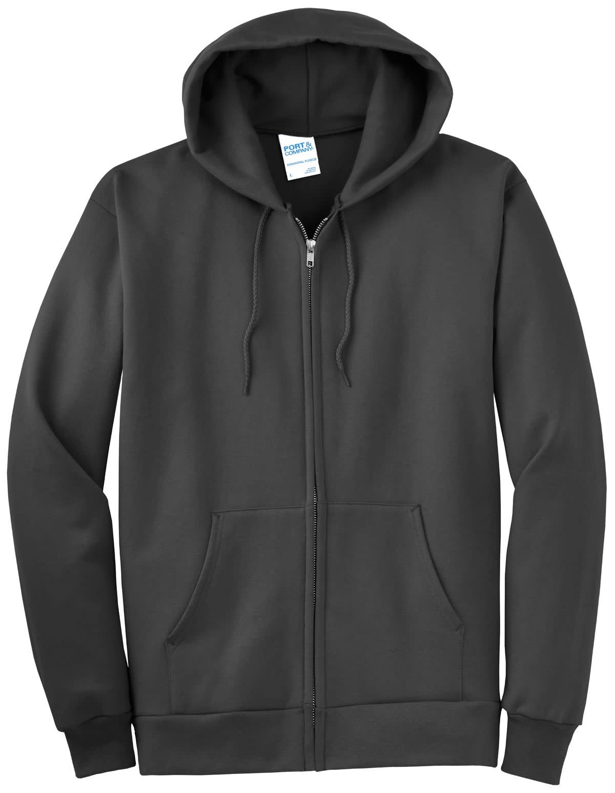 Port & Company - Essential Fleece Full-Zip Hooded Sweatshirt