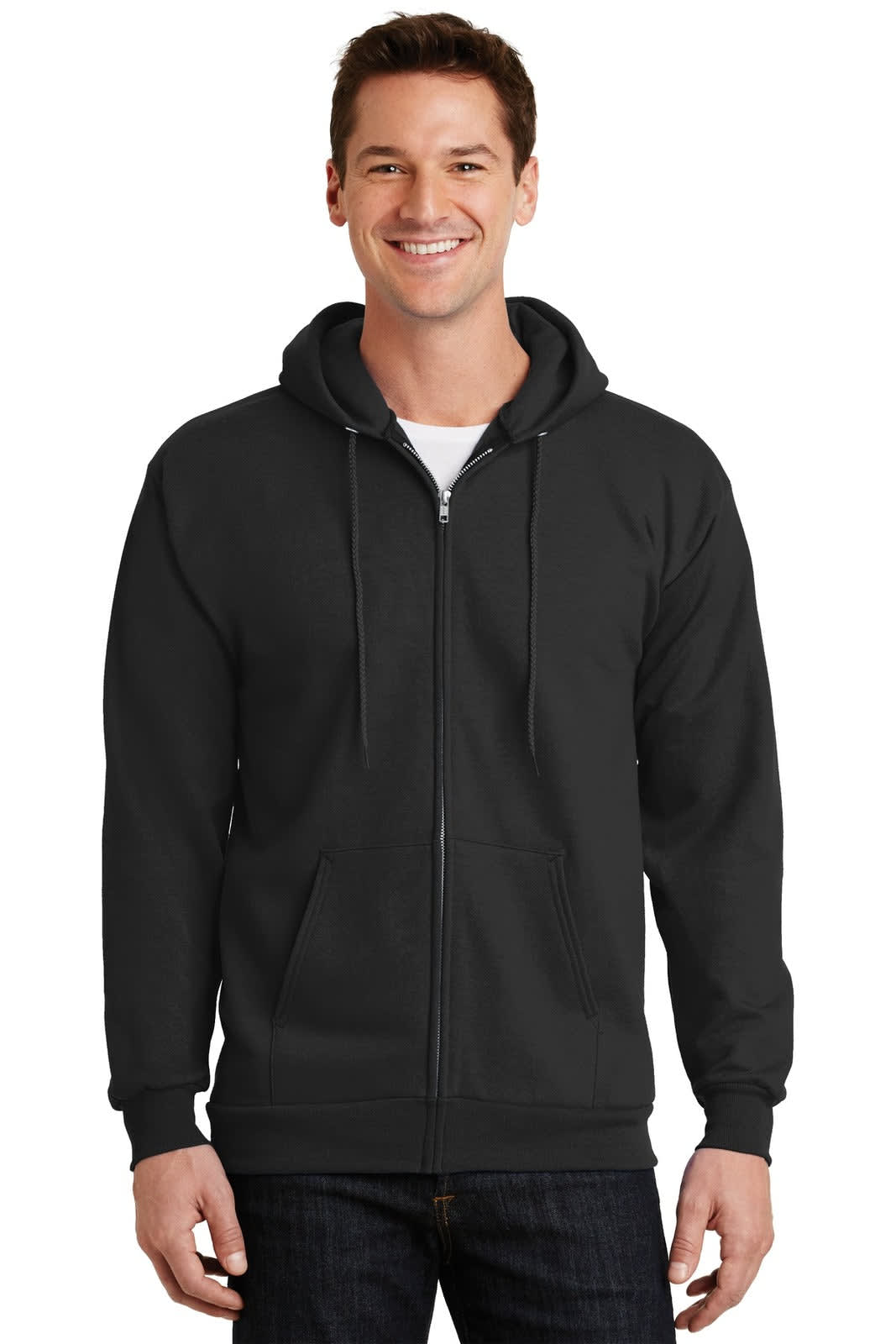 Port & Company - Essential Fleece Full-Zip Hooded Sweatshirt