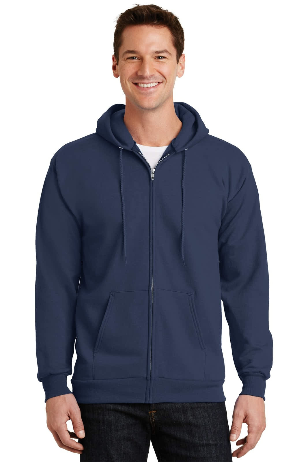 Port & Company - Essential Fleece Full-Zip Hooded Sweatshirt