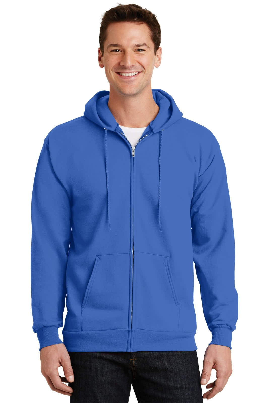 Port & Company - Essential Fleece Full-Zip Hooded Sweatshirt