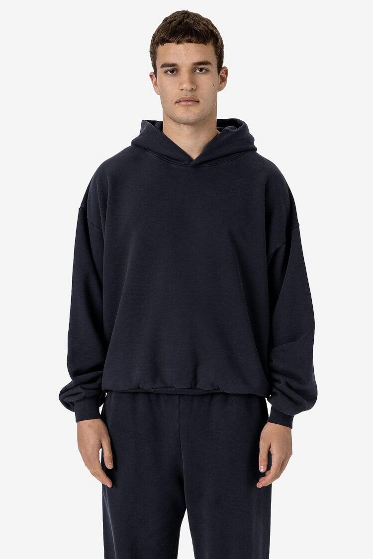 Garment Dye Plush Fleece Pullover Hoodie