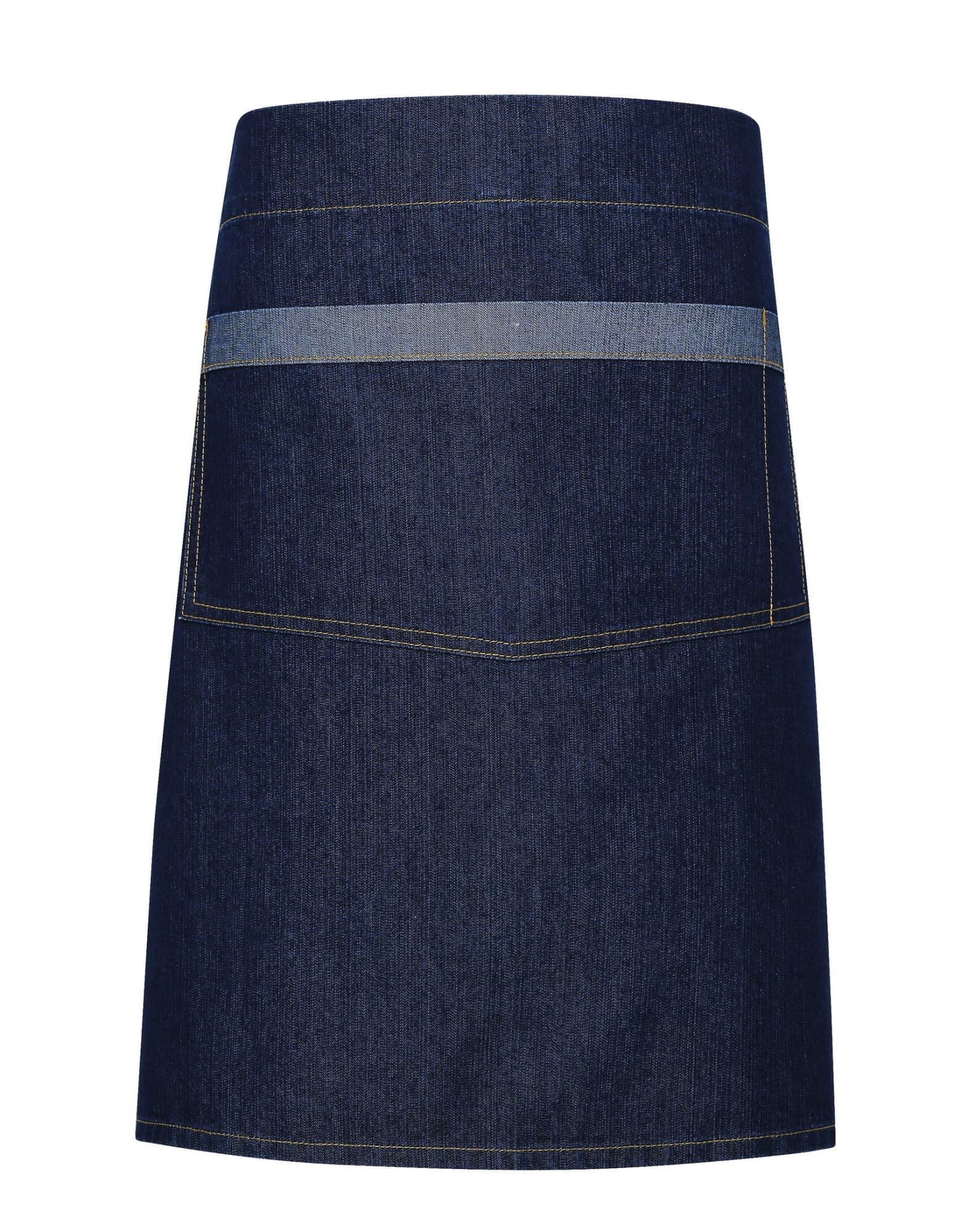 Domain Contrast Denim Waist Apron