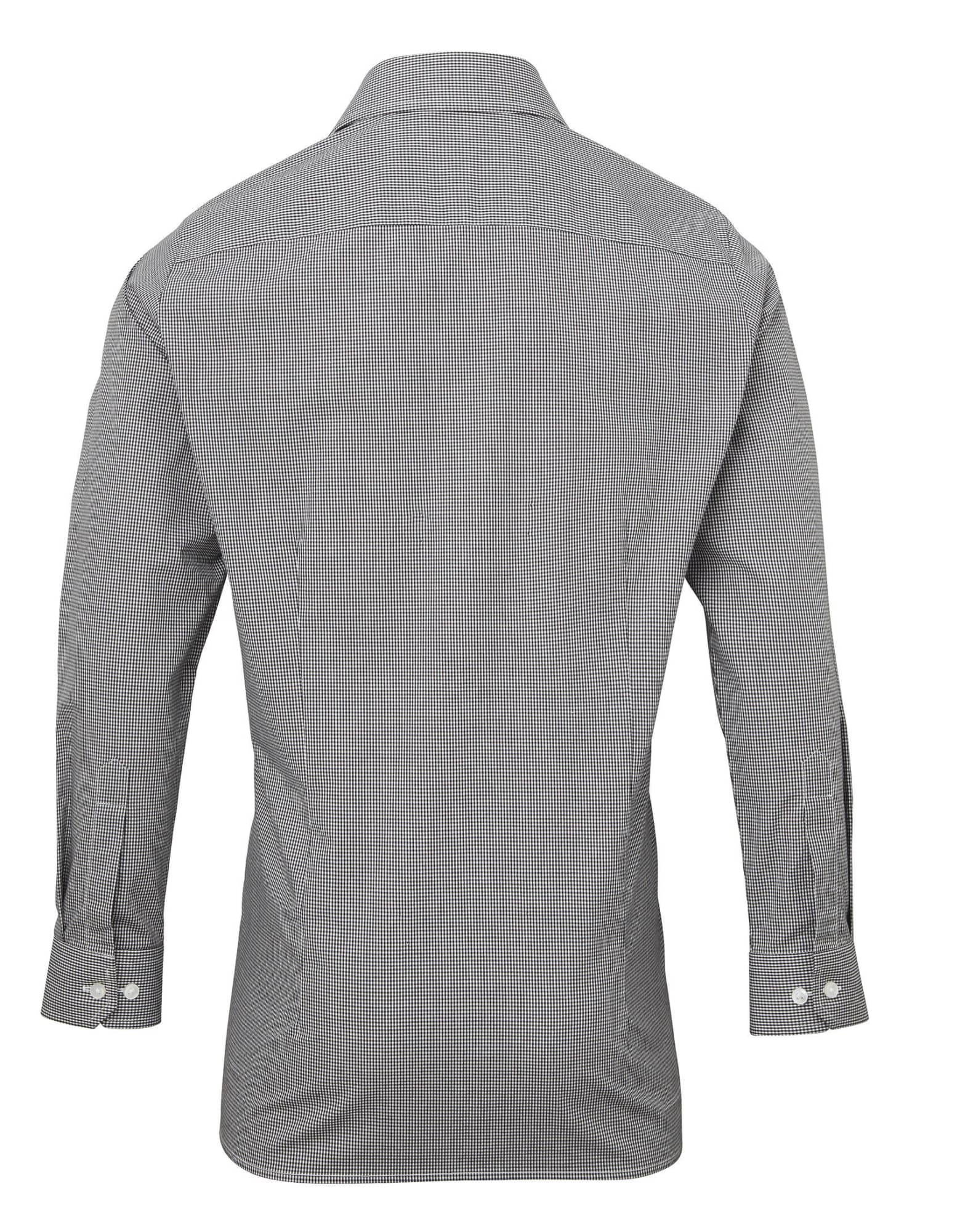 Microcheck L-S Cotton Shirt