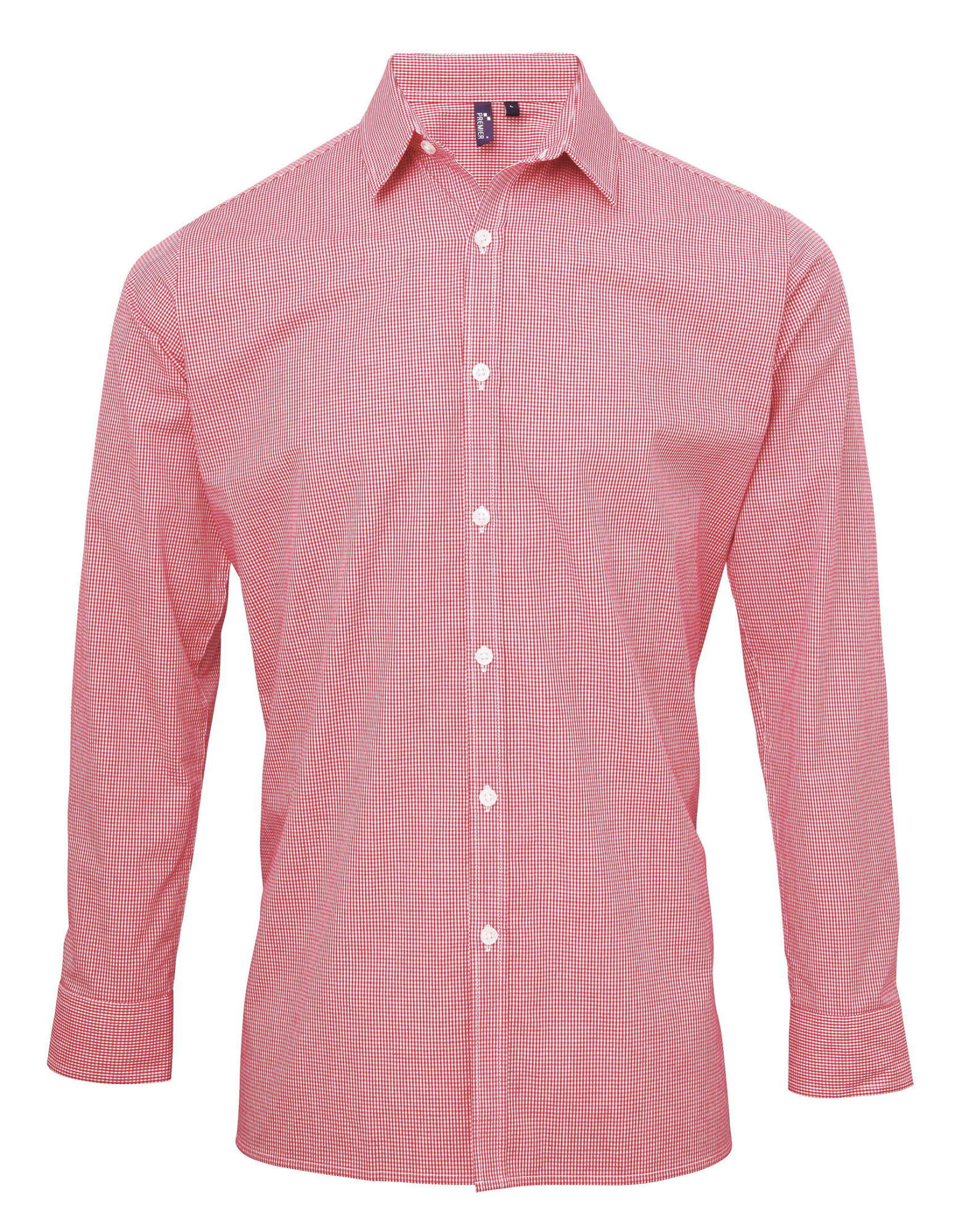 Microcheck L-S Cotton Shirt