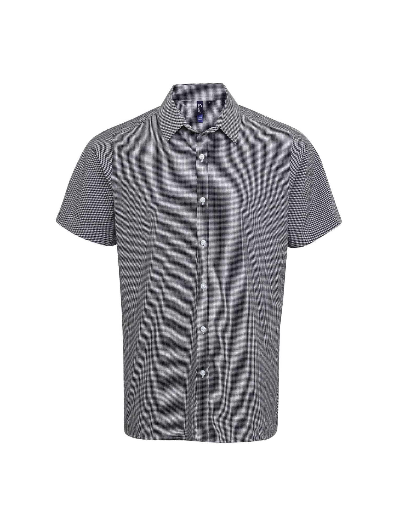 Microcheck S-S Cotton Shirt