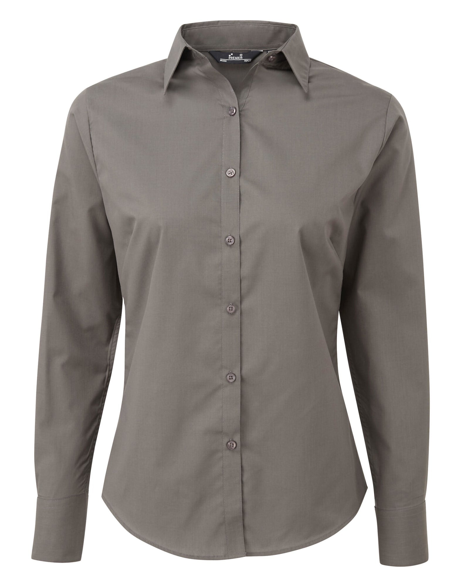 Womens Poplin L-S Blouse