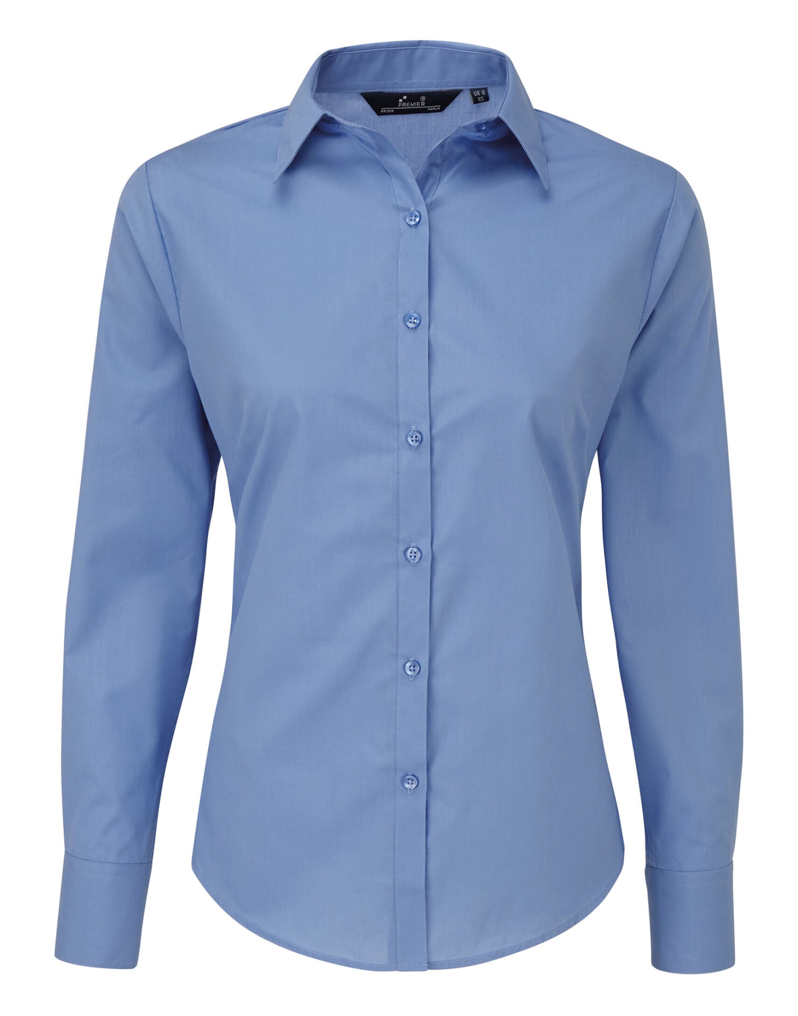 Womens Poplin L-S Blouse