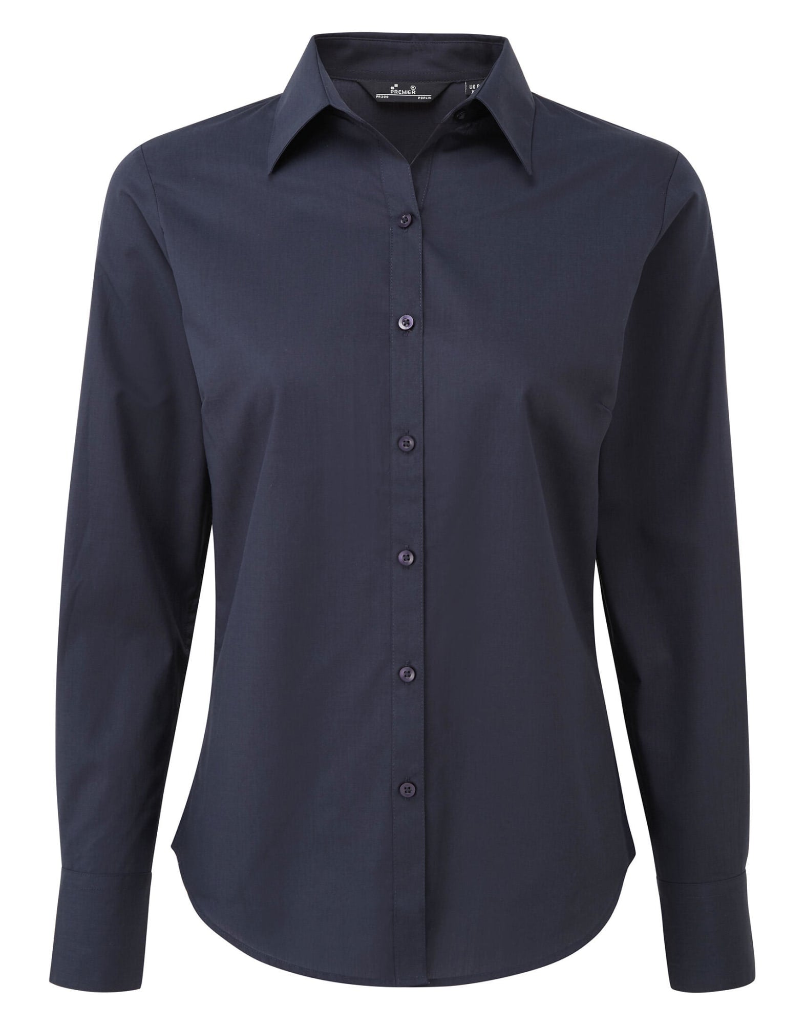 Womens Poplin L-S Blouse