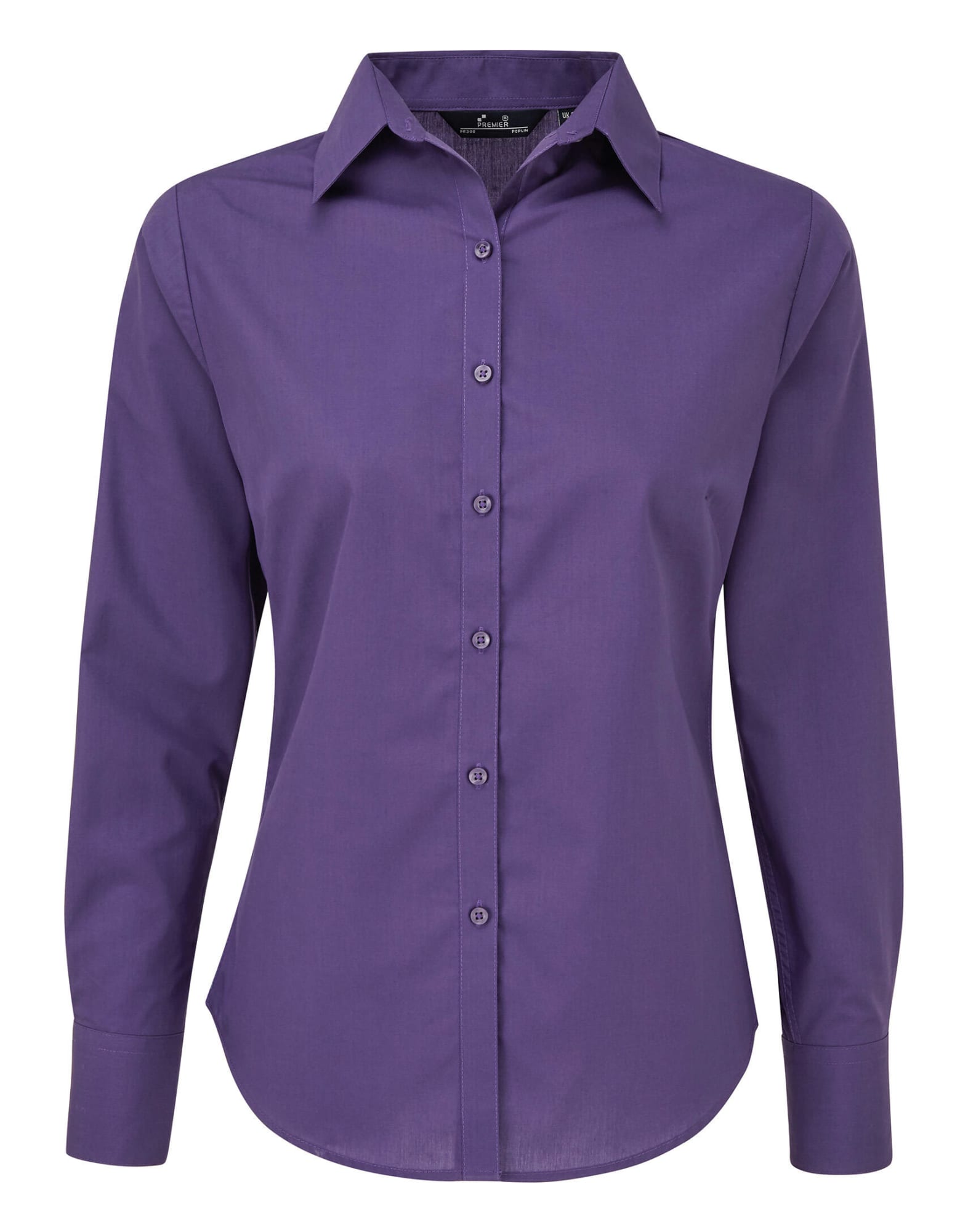 Womens Poplin L-S Blouse