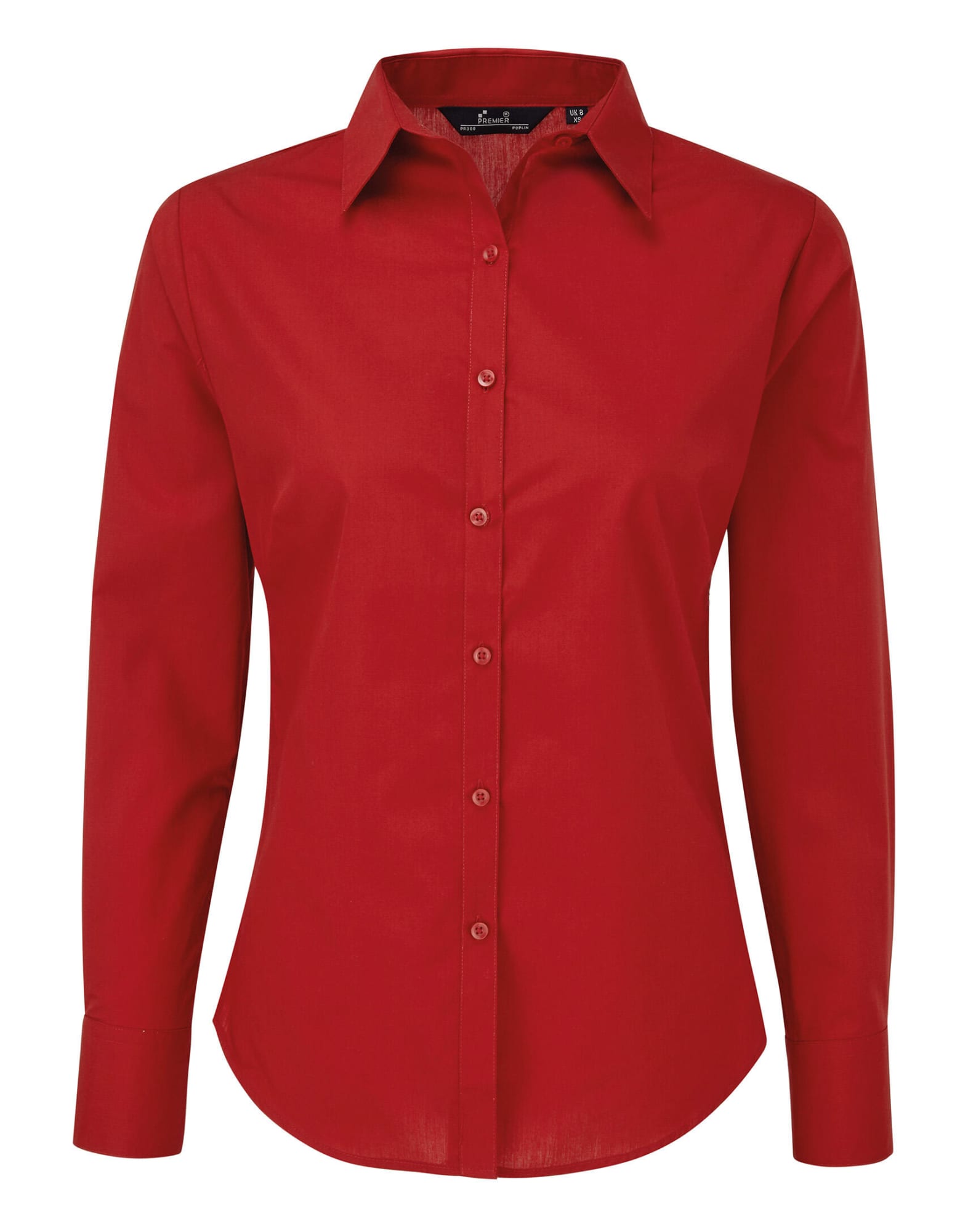 Womens Poplin L-S Blouse