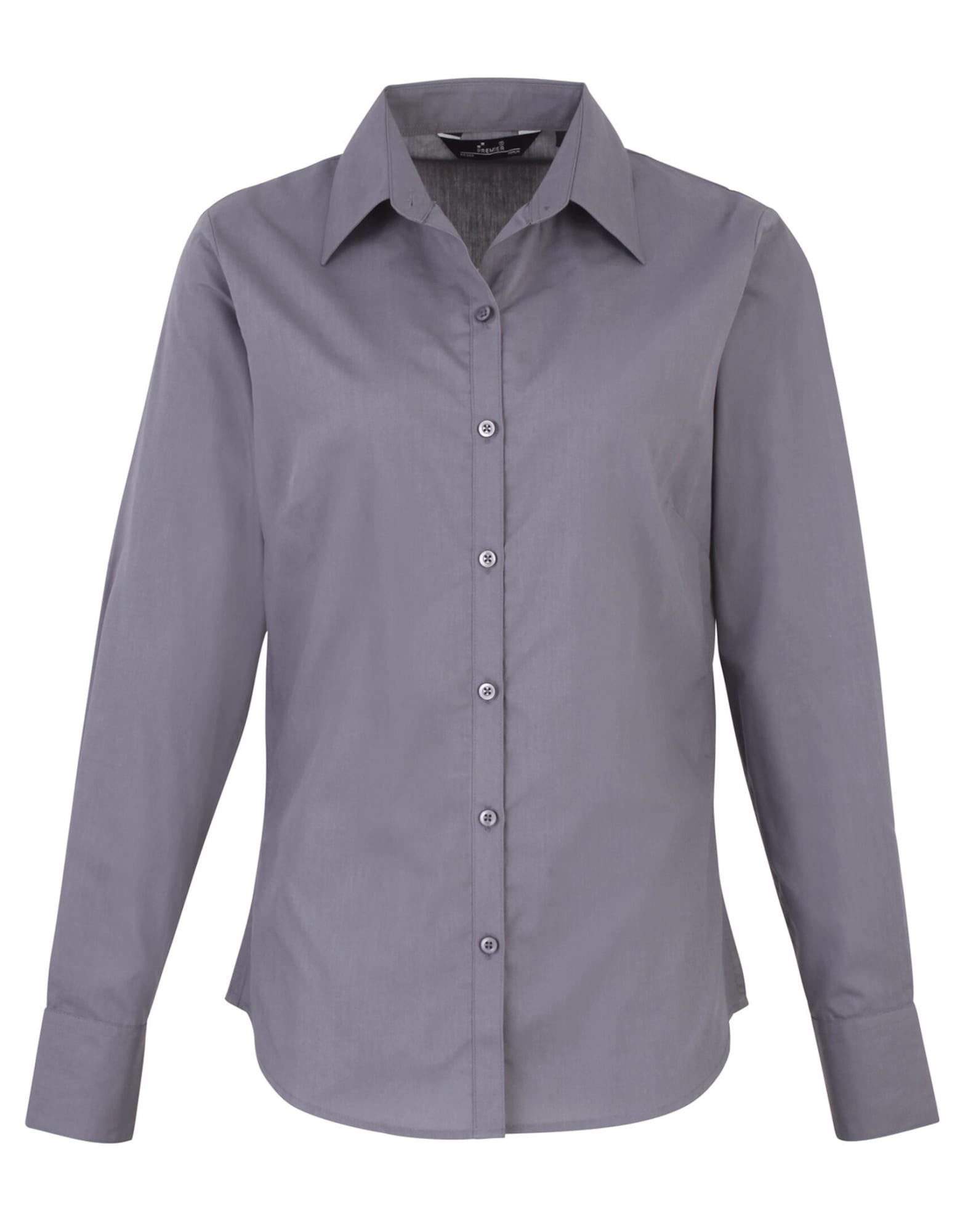 Womens Poplin L-S Blouse