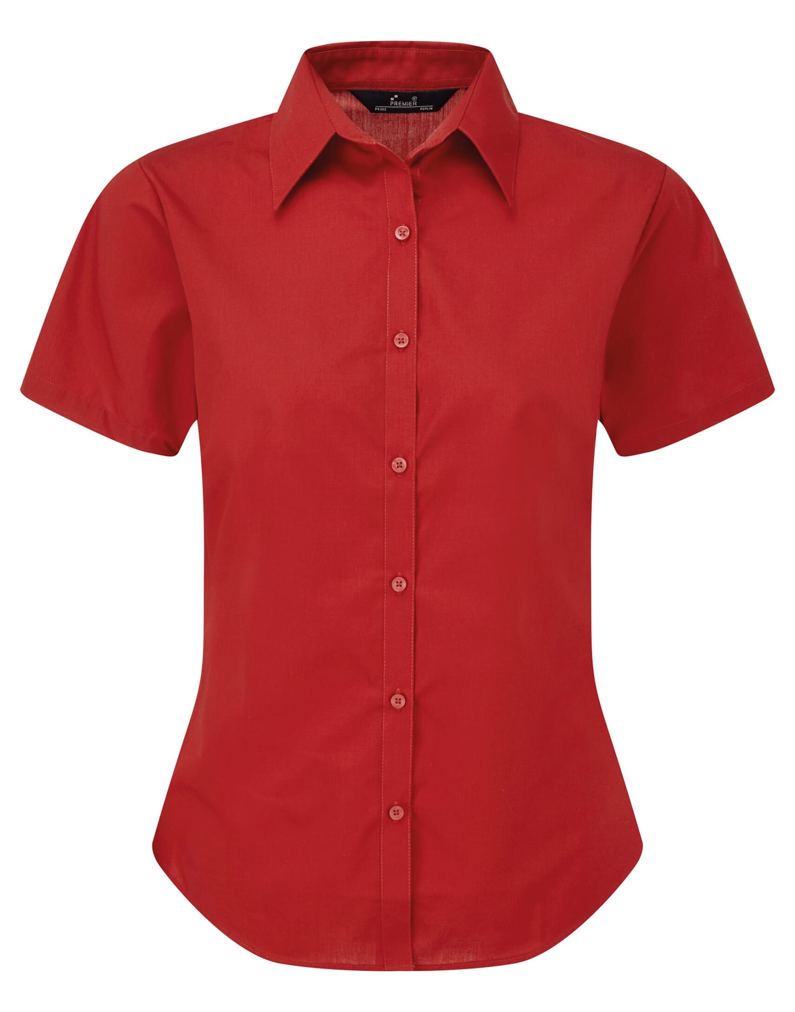 Womens S-S Poplin Blouse
