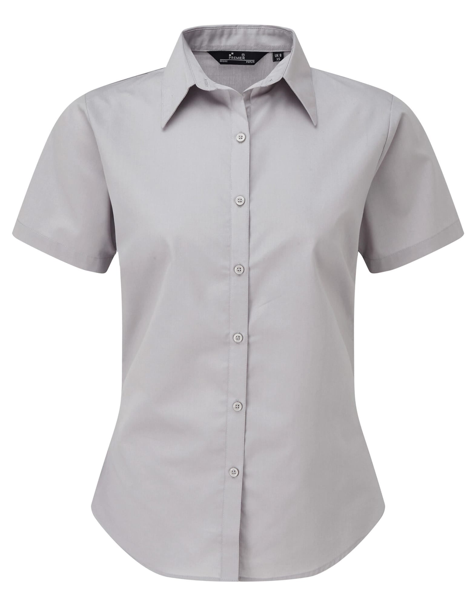 Womens S-S Poplin Blouse
