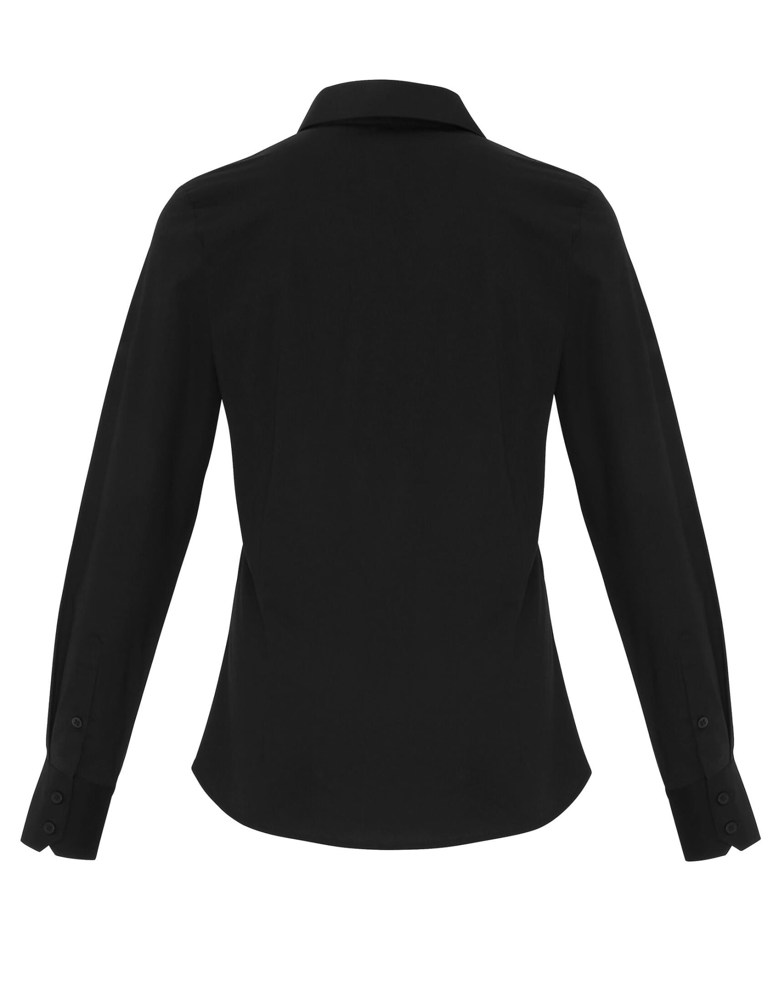 Womens Stretch Fit Cotton Poplin L-S Blouse