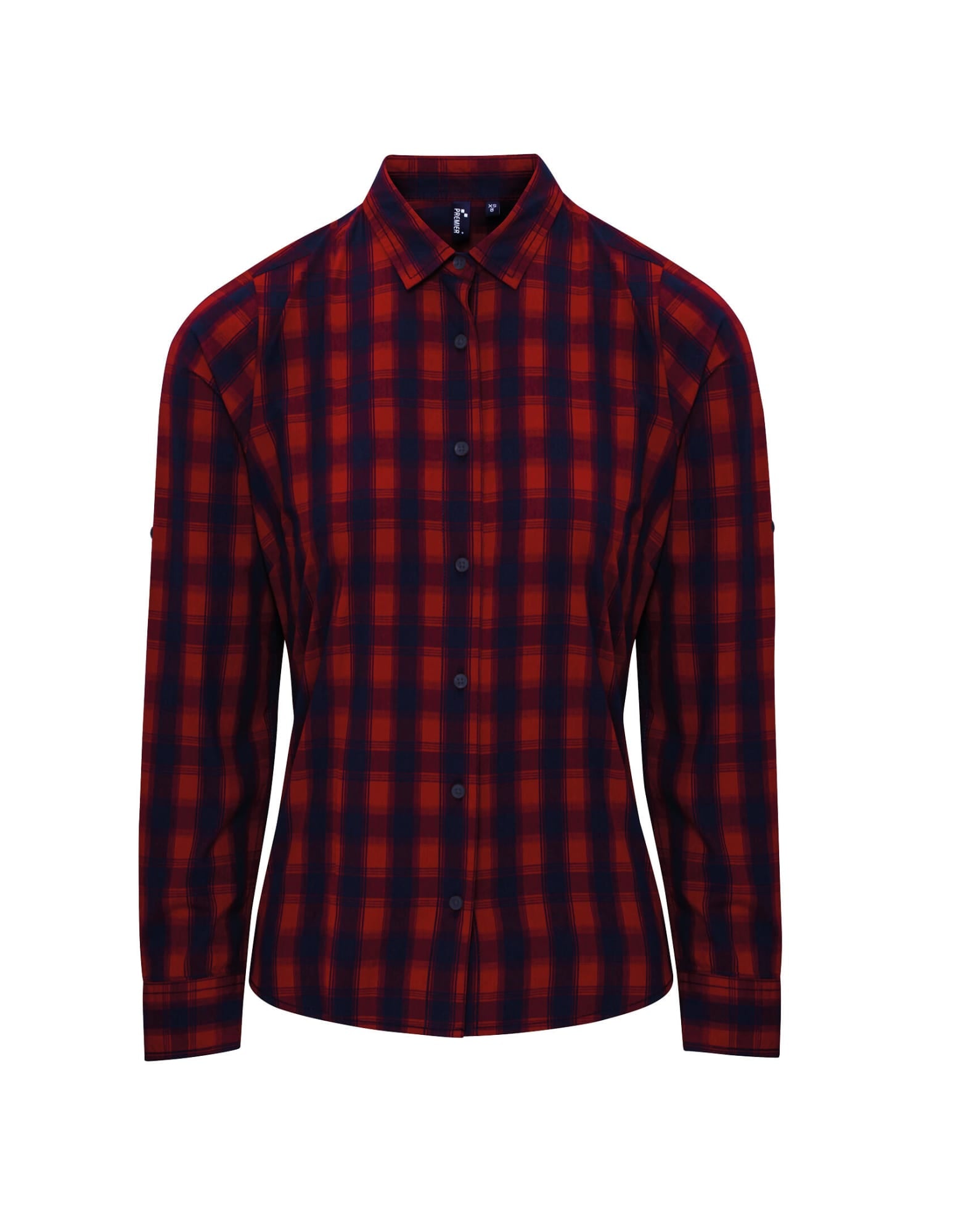 Womens Mulligan Check Cotton L-S Shirt