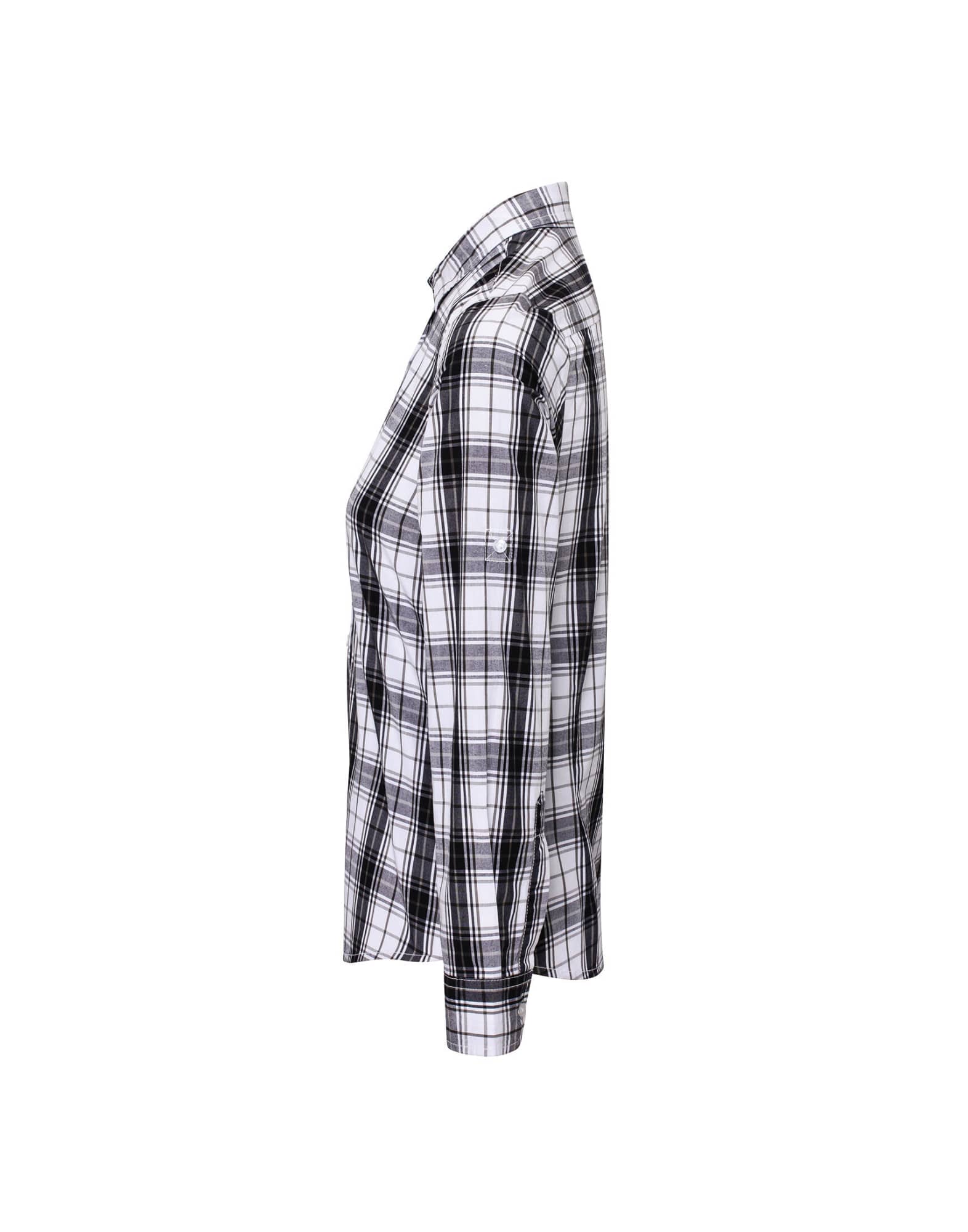 Womens Ginmill Check Cotton L-S Shirt