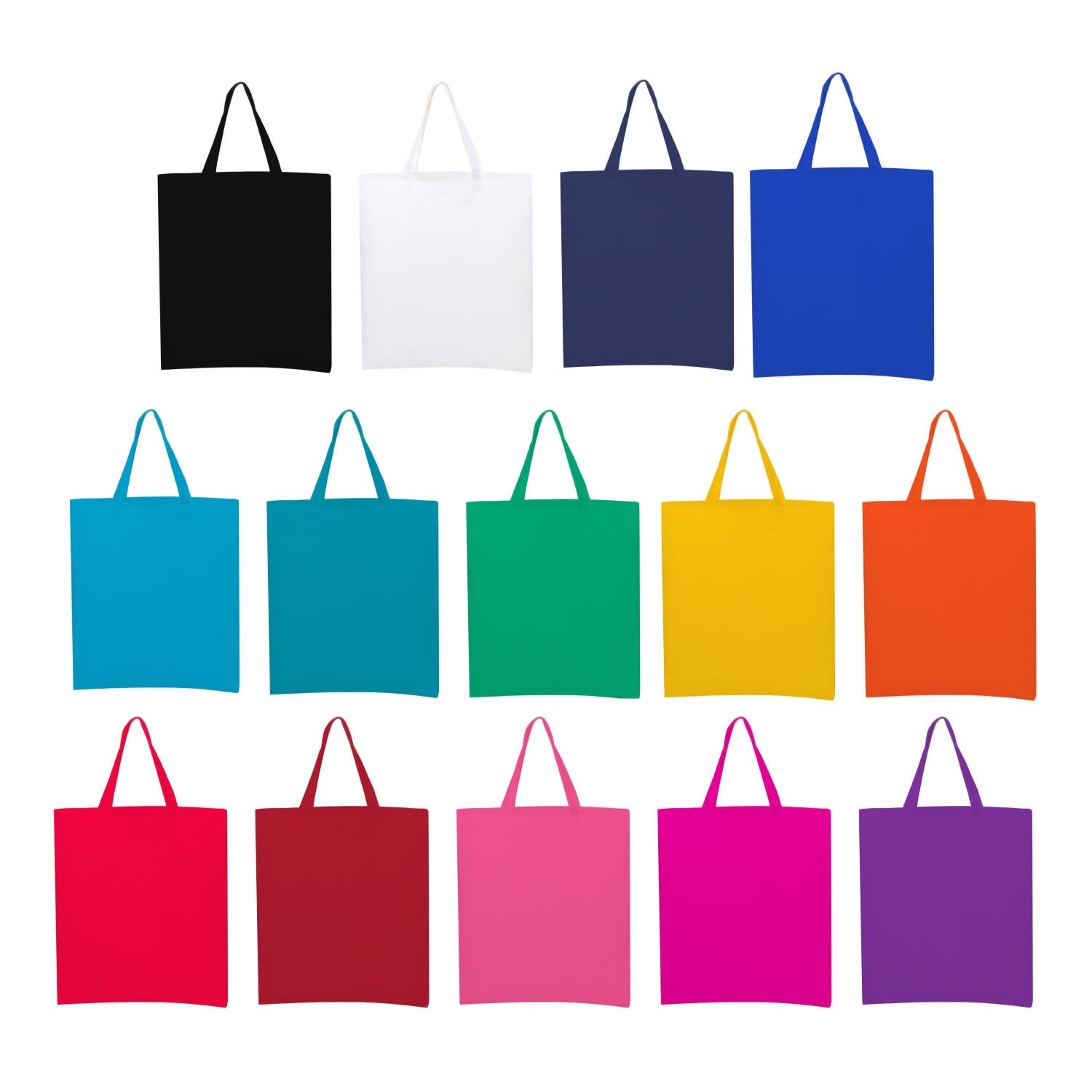 Coloured Calico Bag Short Handle
