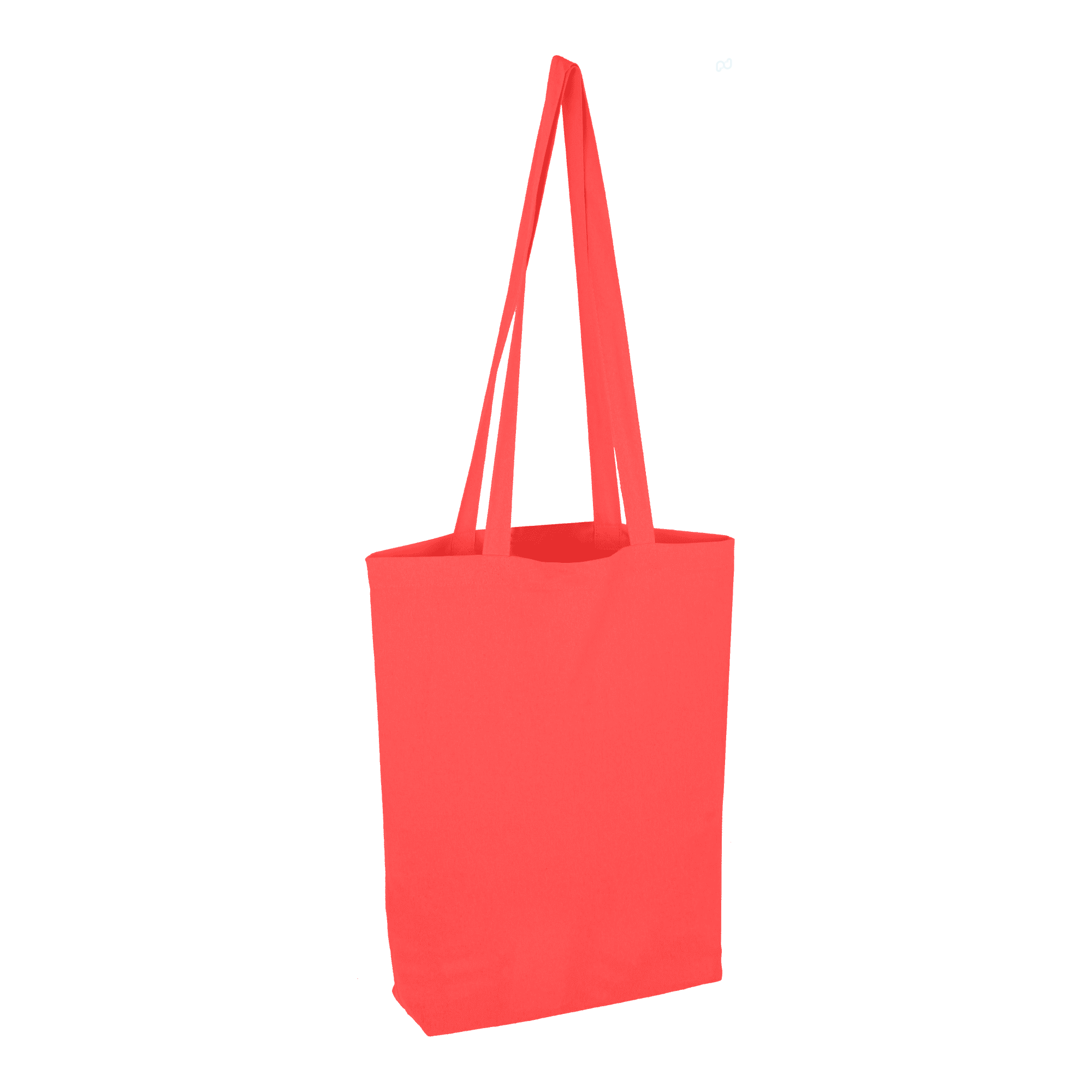 Long Handle Coloured Cotton Bag