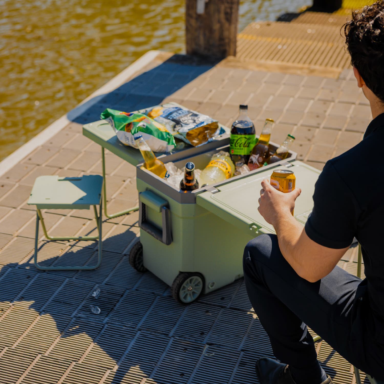 Cooler Box With Table and Chair