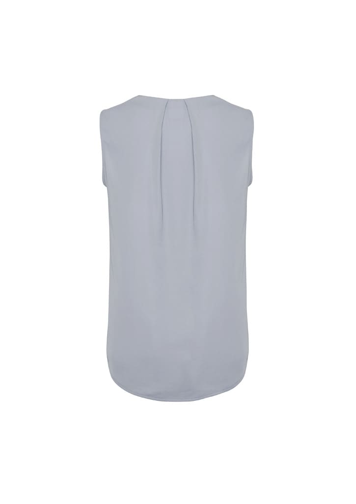 Womens Estelle Sleeveless Pleat Detail Blouse
