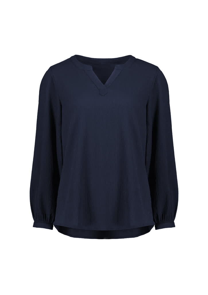 Womens Ruche Long Sleeve Blouse