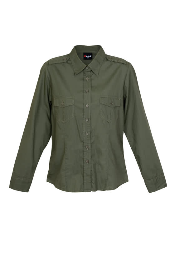 Womens Military Long Sleeve Shirt