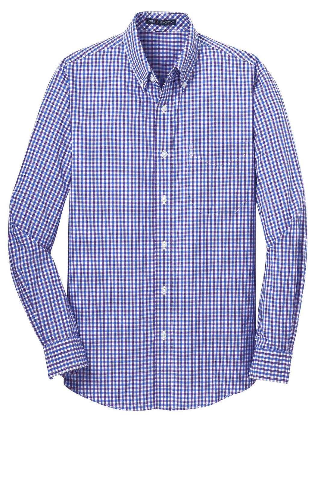 Port Authority Long Sleeve Gingham Easy Care Shirt