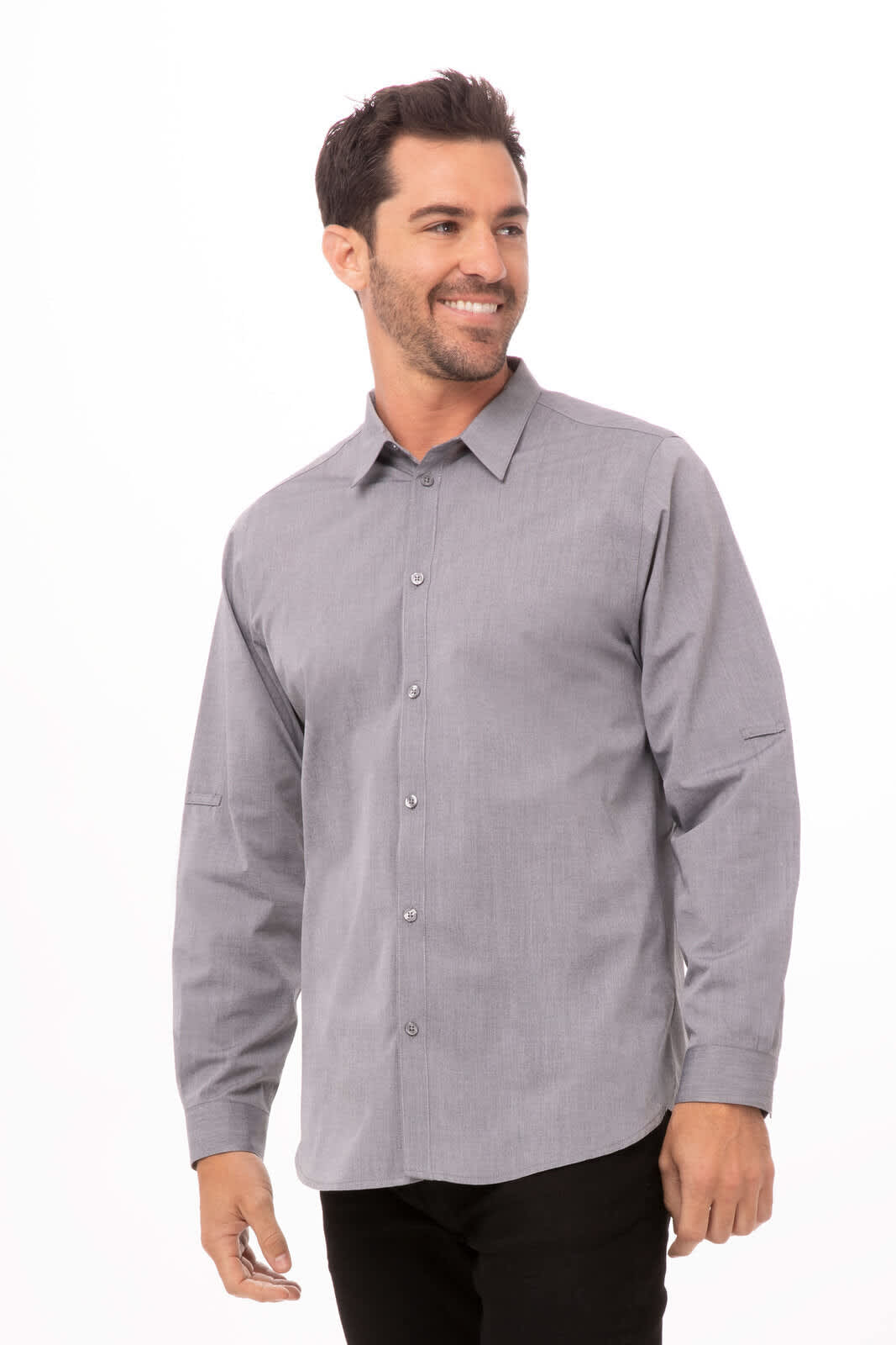 Modern Chambray Men's Dress Shirt