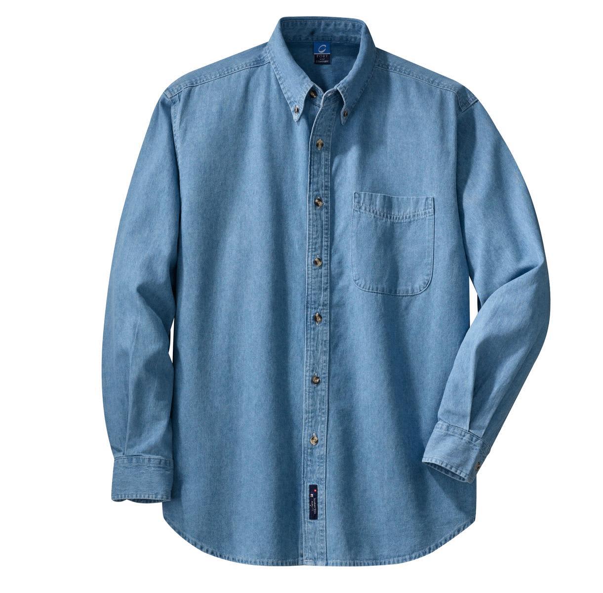 Port & Company - Long Sleeve Value Denim Shirt