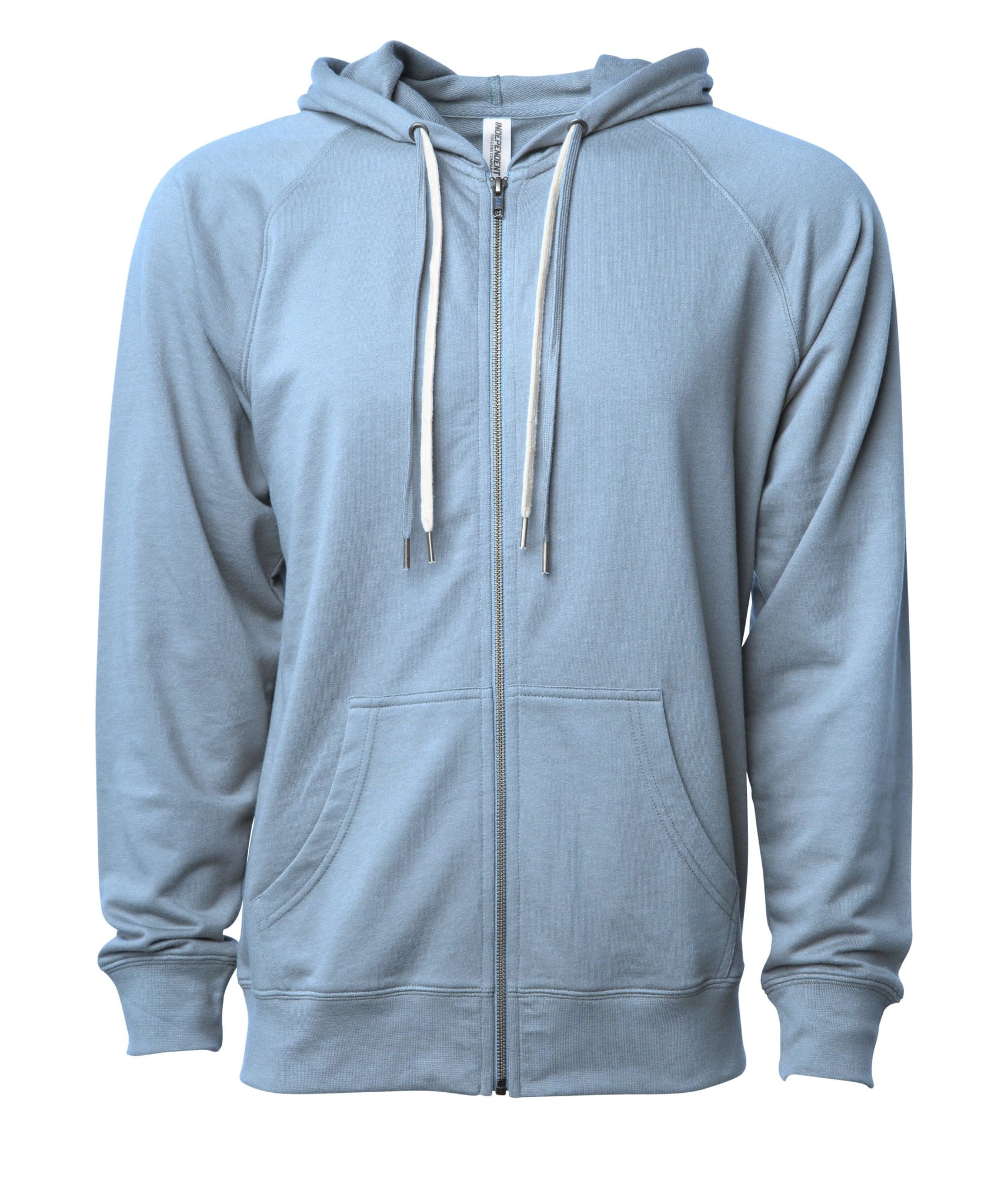 Unisex Lightweight Loopback Terry Zip