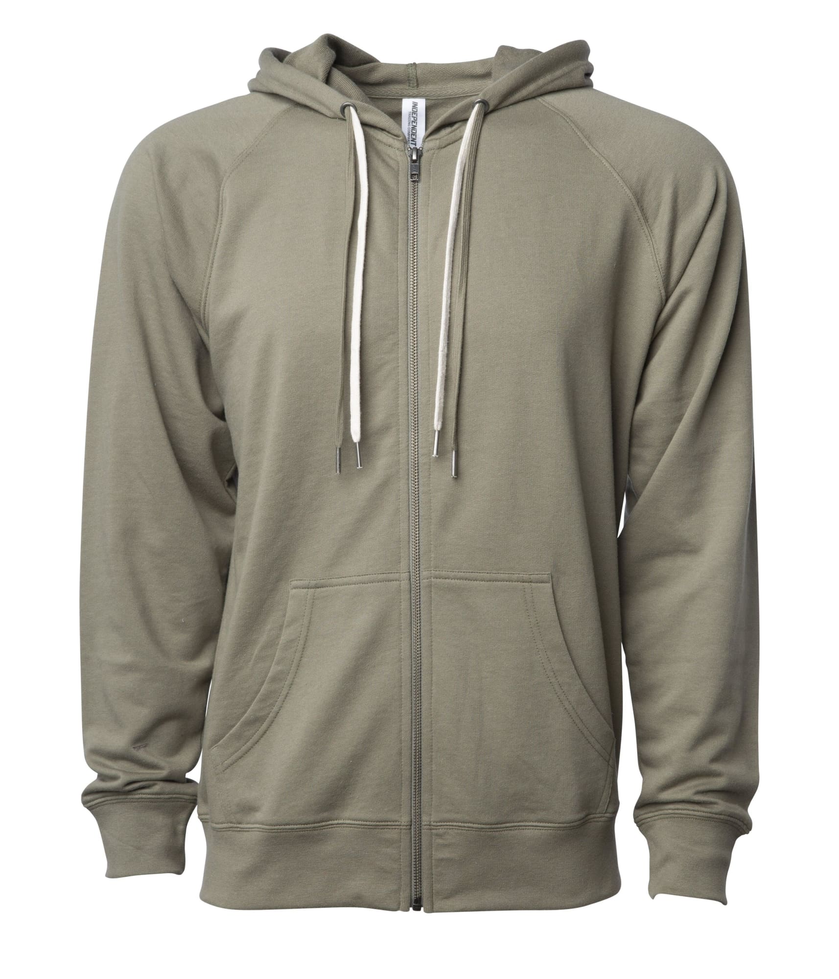 Unisex Lightweight Loopback Terry Zip