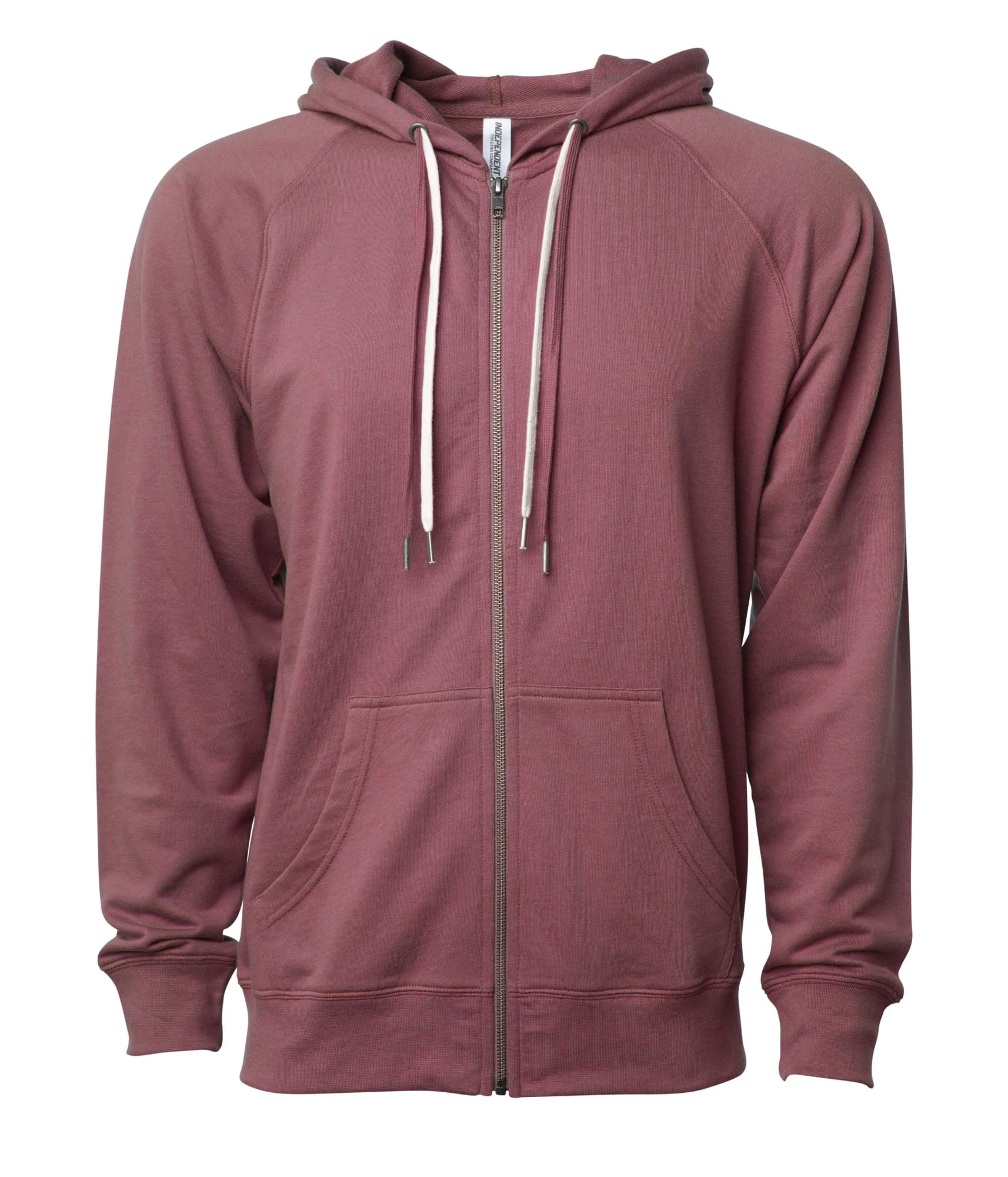 Unisex Lightweight Loopback Terry Zip