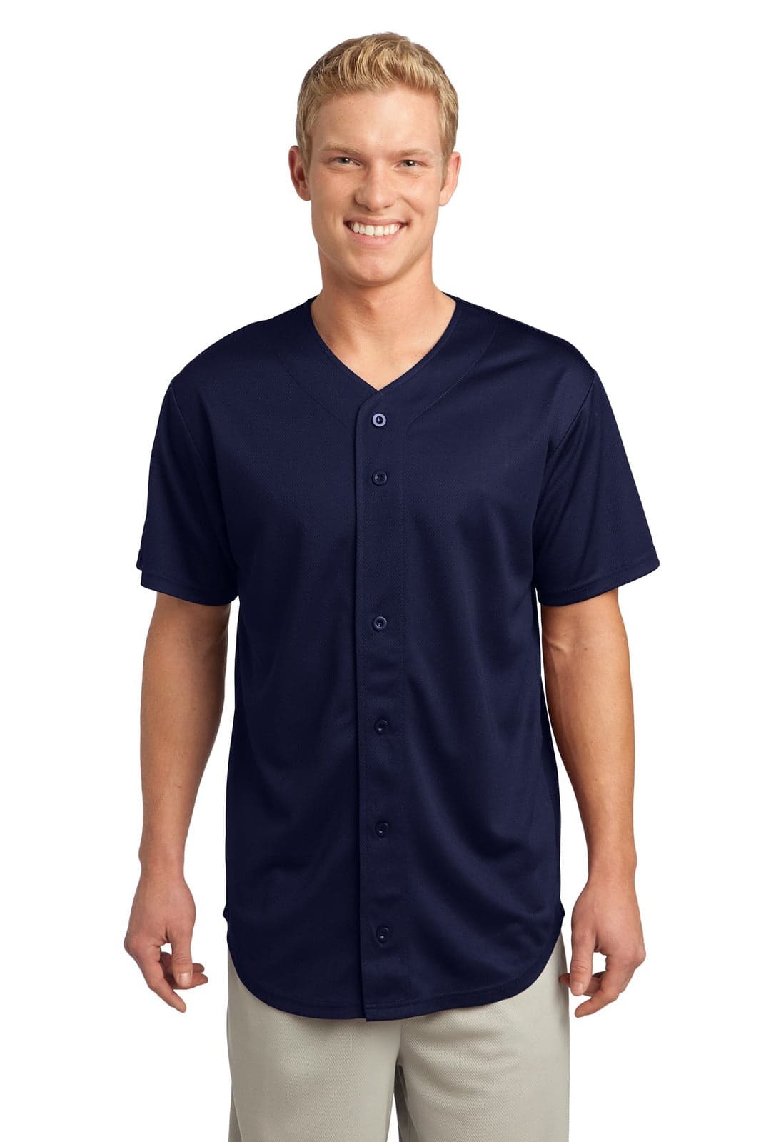 Sport-Tek PosiCharge Tough Mesh Full-Button Jersey