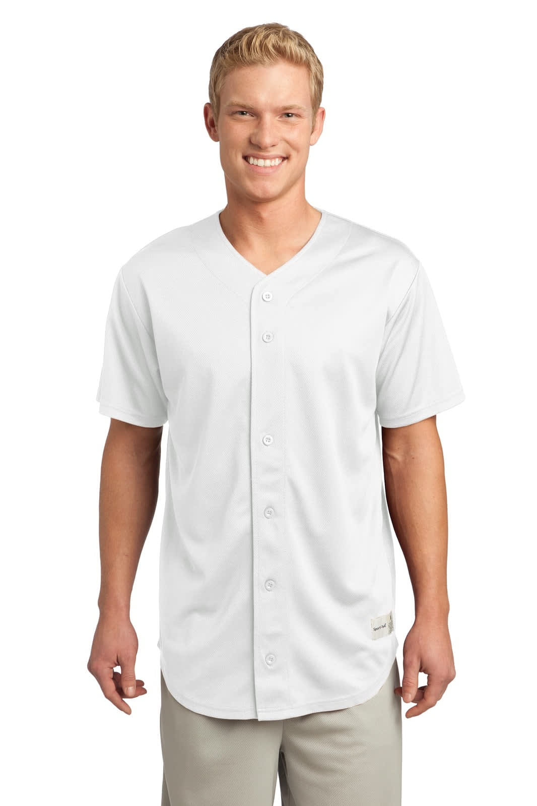 Sport-Tek PosiCharge Tough Mesh Full-Button Jersey
