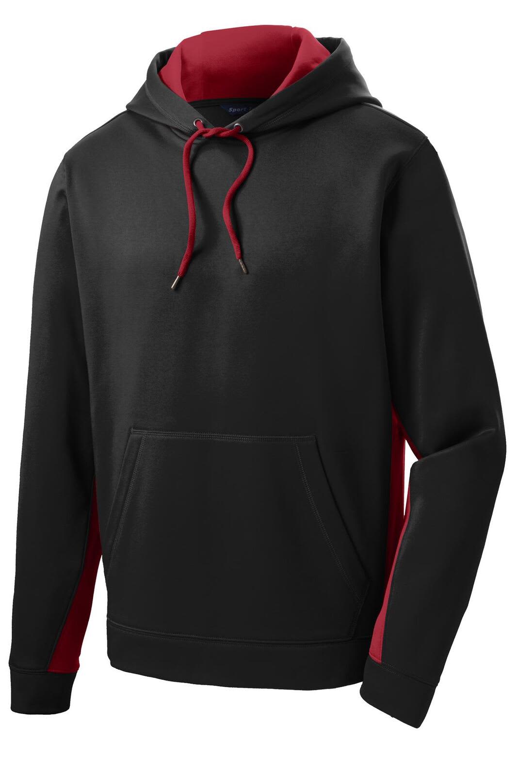 Sport-Tek Sport-Wick Fleece Colorblock Hooded Pullover