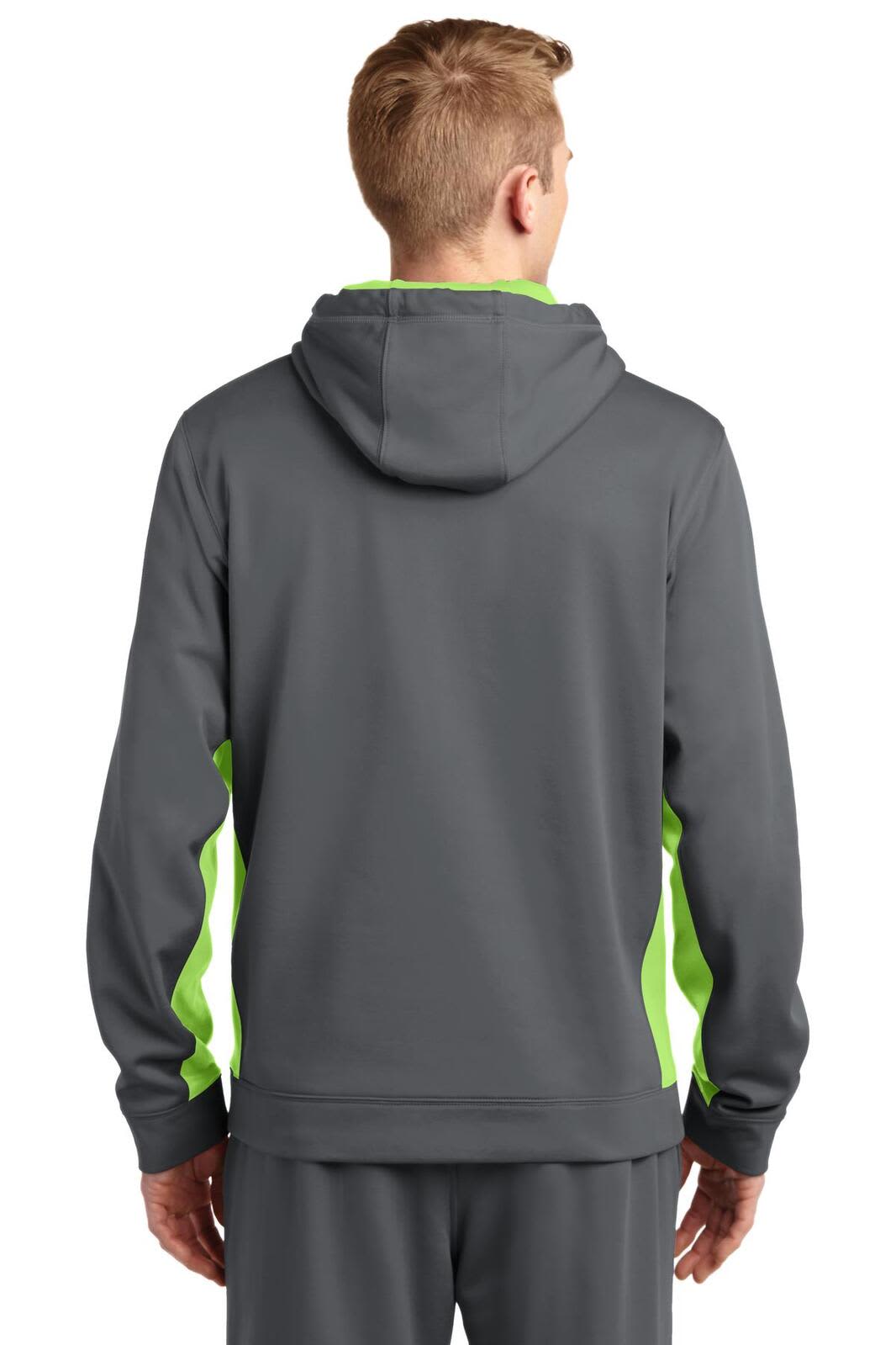Sport-Tek Sport-Wick Fleece Colorblock Hooded Pullover