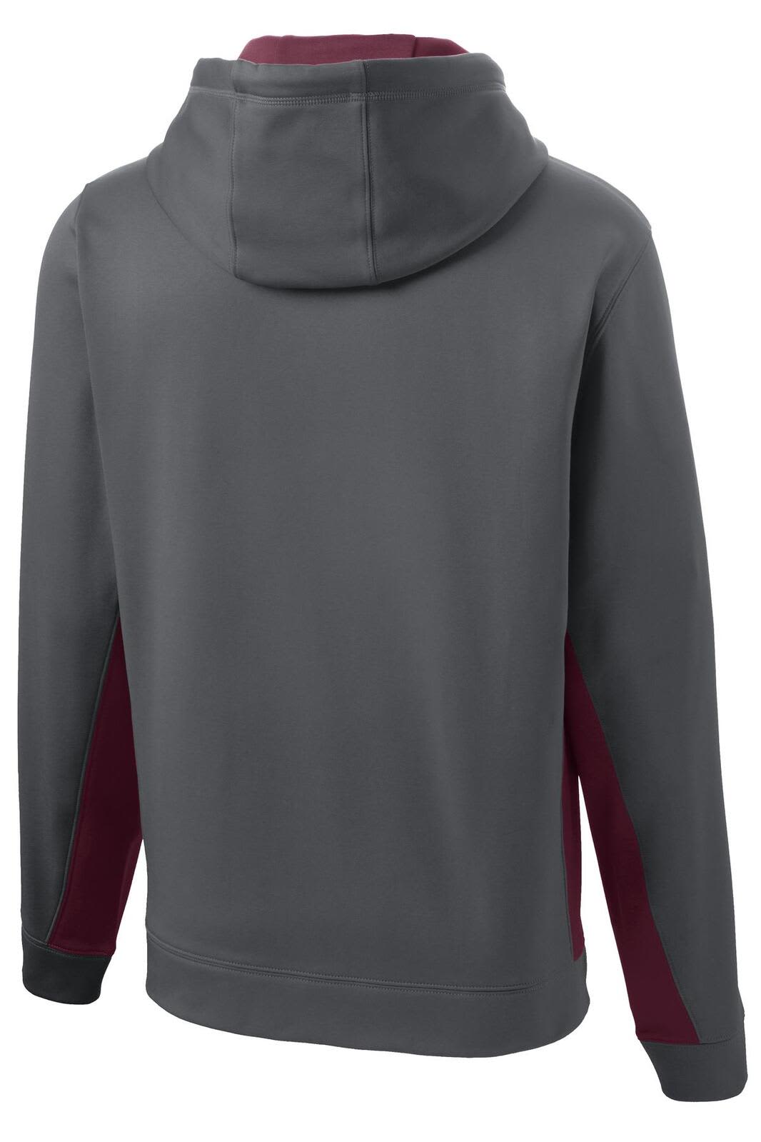 Sport-Tek Sport-Wick Fleece Colorblock Hooded Pullover