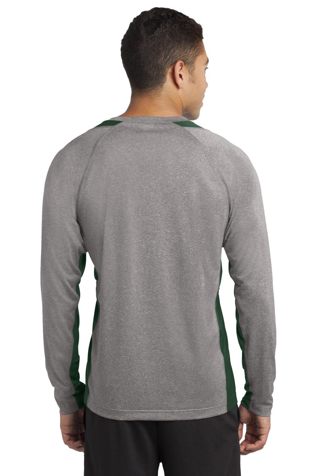 Sport-Tek Long Sleeve Heather Colorblock Contender Tee