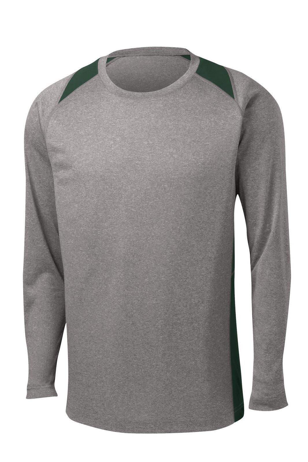 Sport-Tek Long Sleeve Heather Colorblock Contender Tee