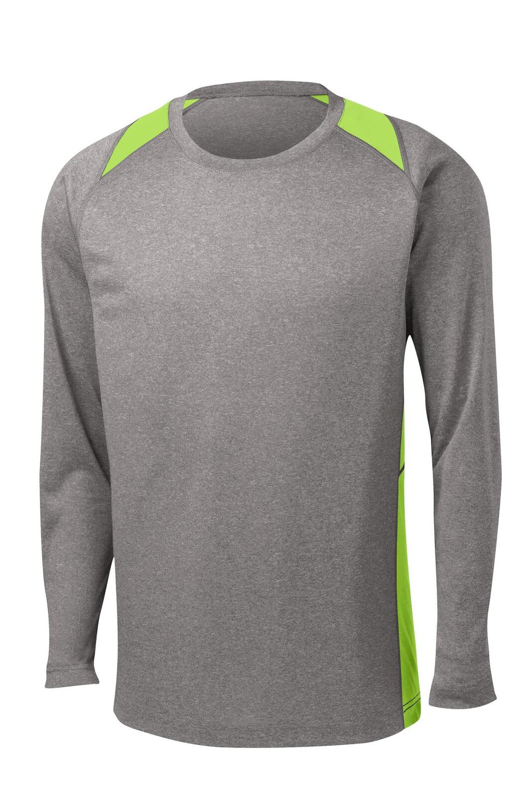 Sport-Tek Long Sleeve Heather Colorblock Contender Tee