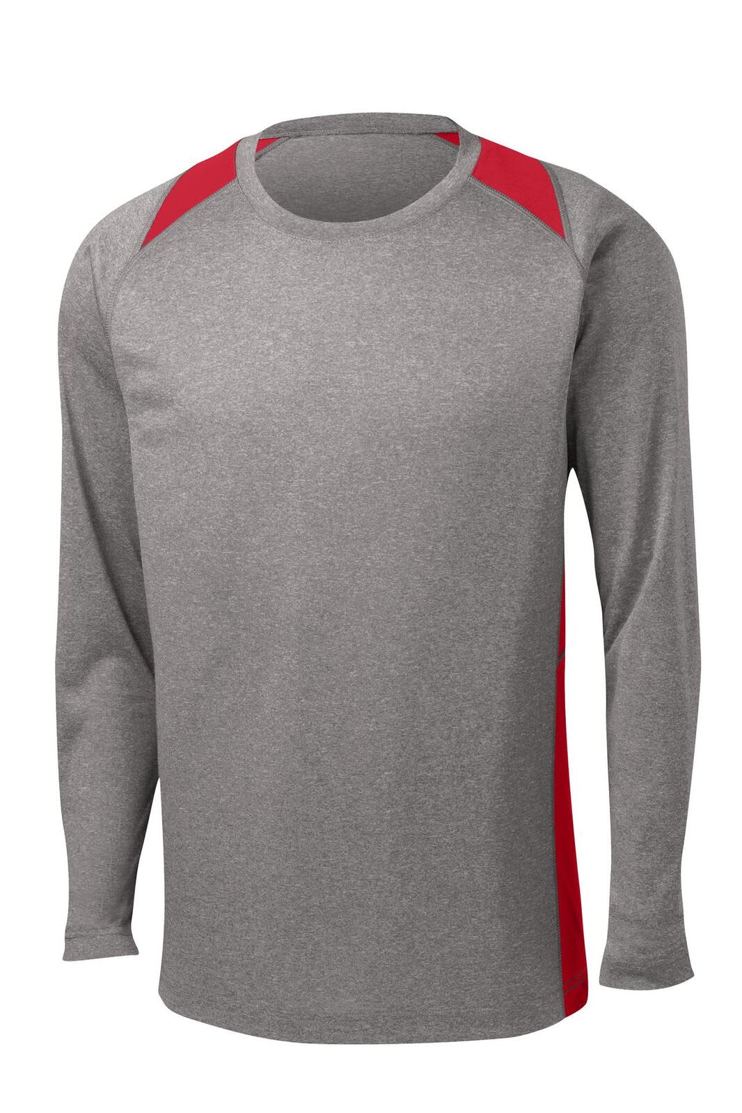 Sport-Tek Long Sleeve Heather Colorblock Contender Tee