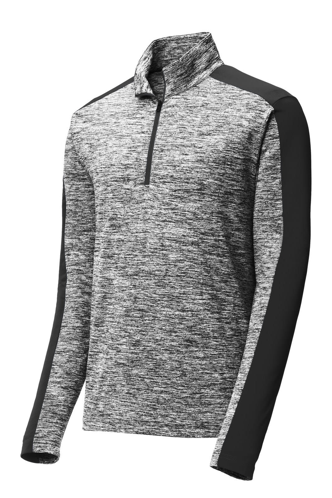 Sport-Tek PosiCharge Electric Heather Colorblock 1/4-Zip Pullover