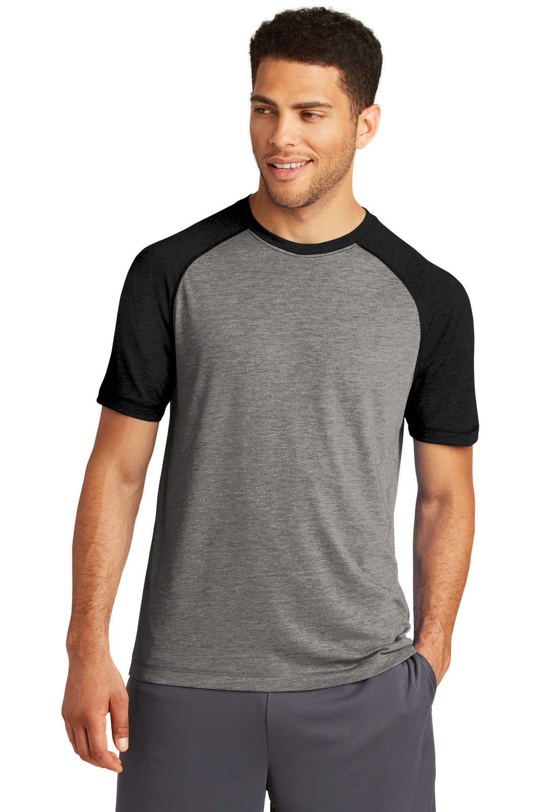 Sport-Tek PosiCharge Tri-Blend Wicking Raglan Tee