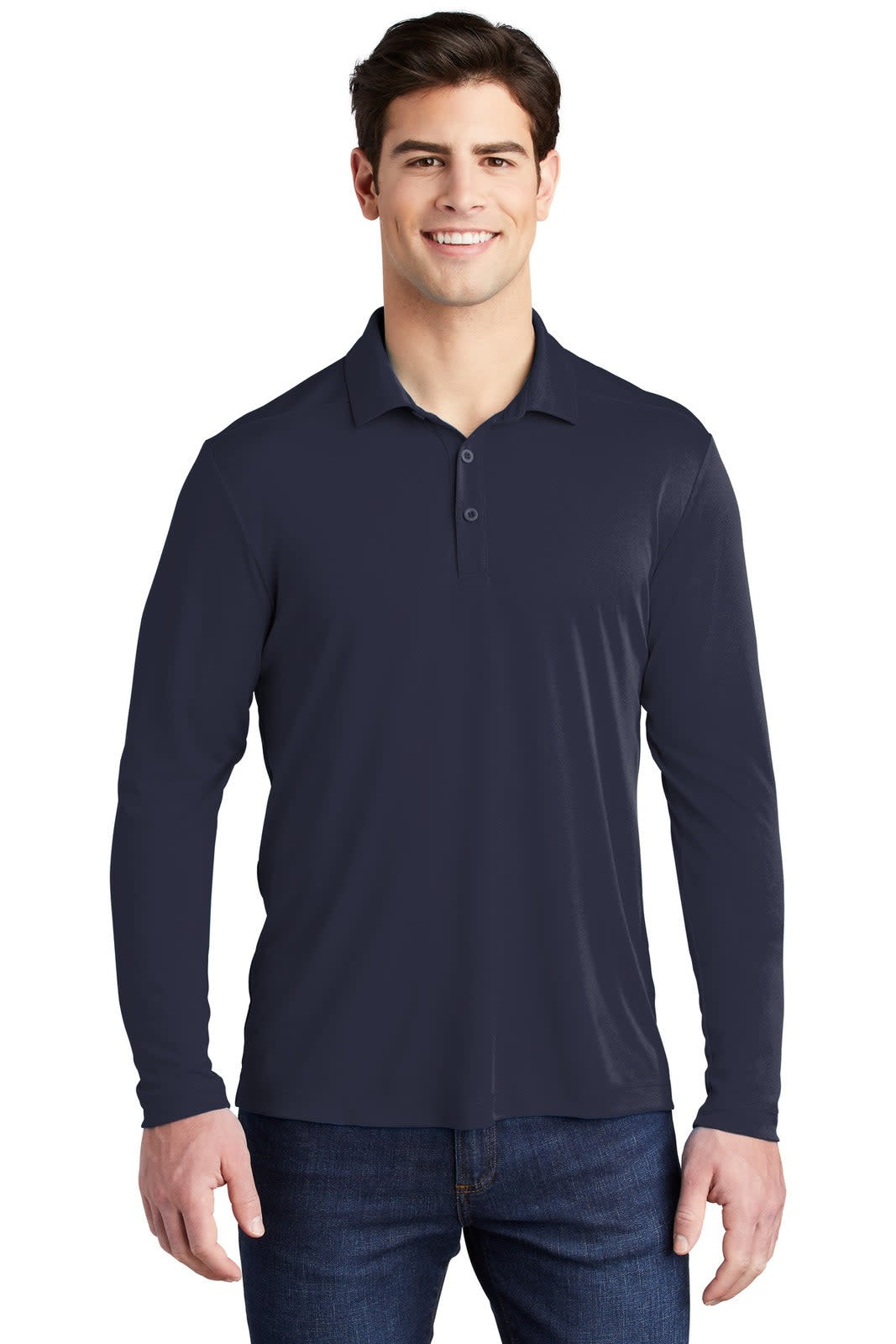 Sport-Tek Posi-UV Pro Long Sleeve Polo