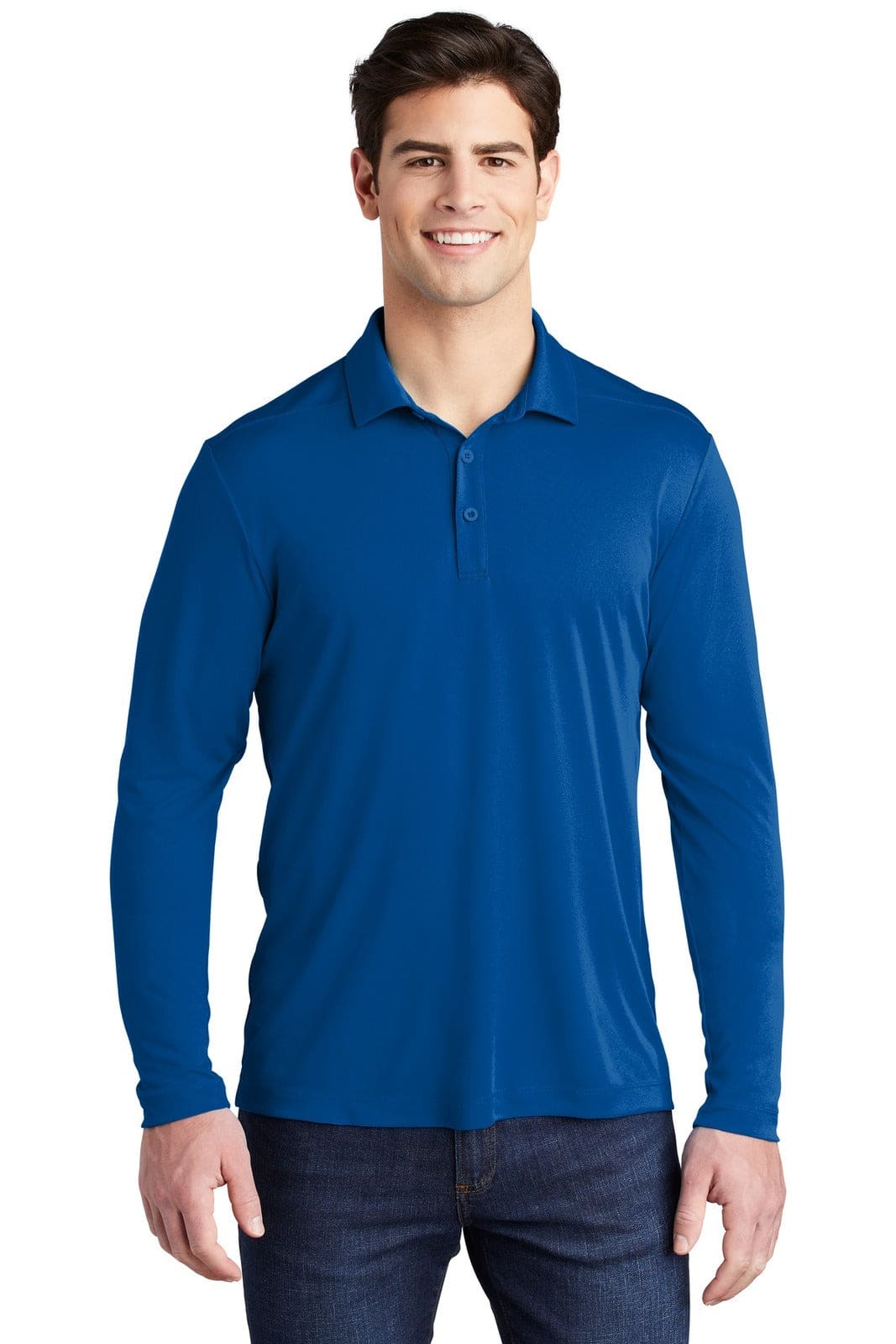 Sport-Tek Posi-UV Pro Long Sleeve Polo