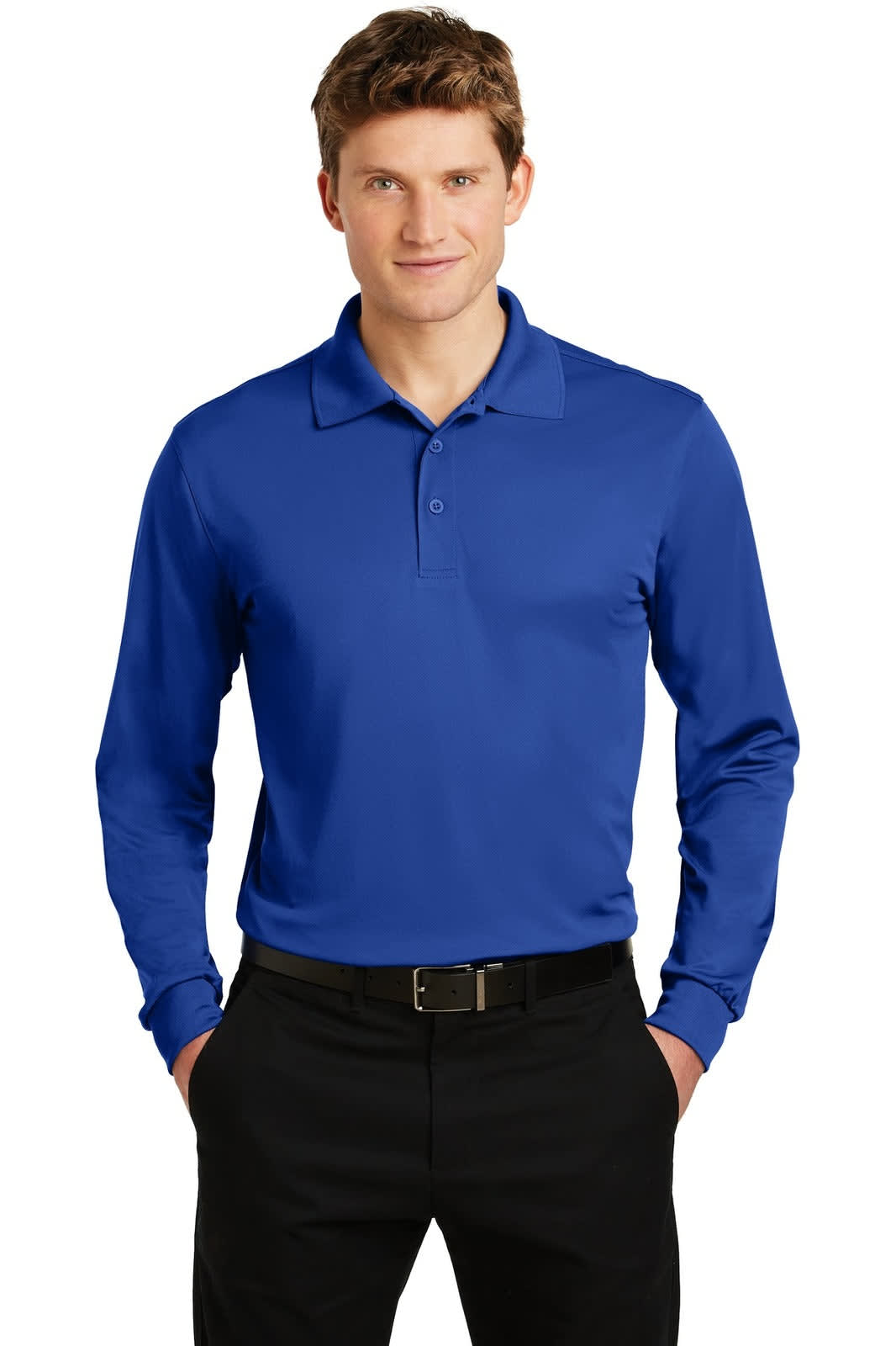 Sport-Tek Long Sleeve Micropique Sport-Wick Polo