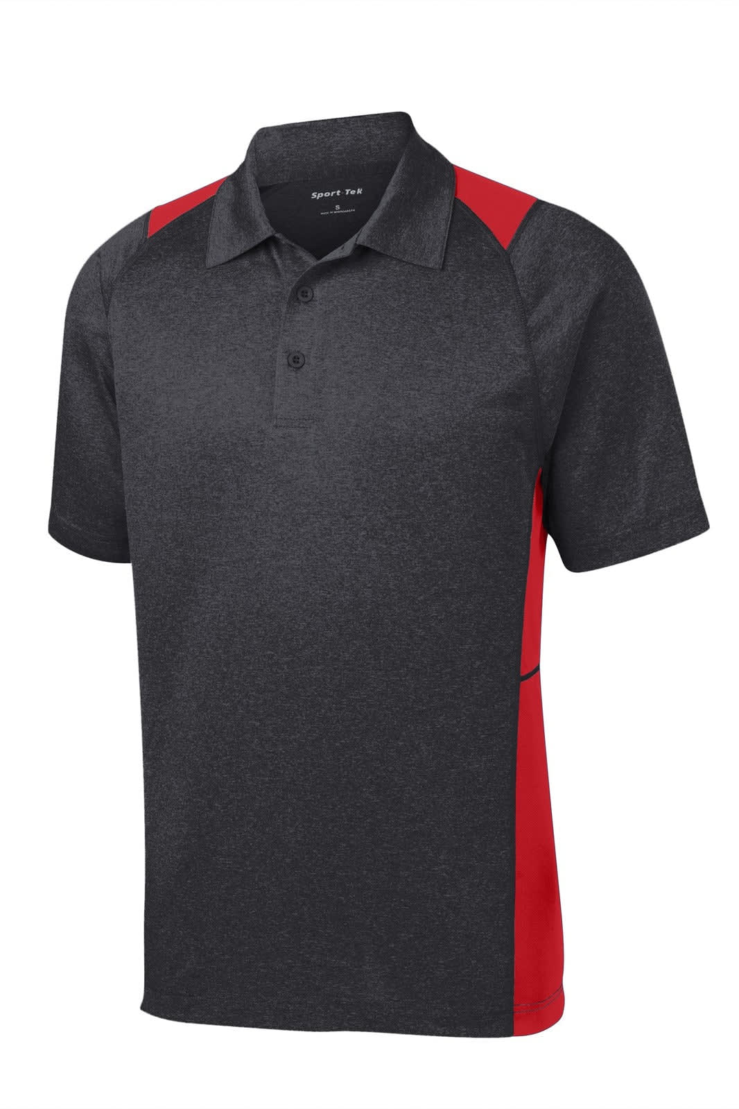 Sport-Tek Heather Colorblock Contender Polo