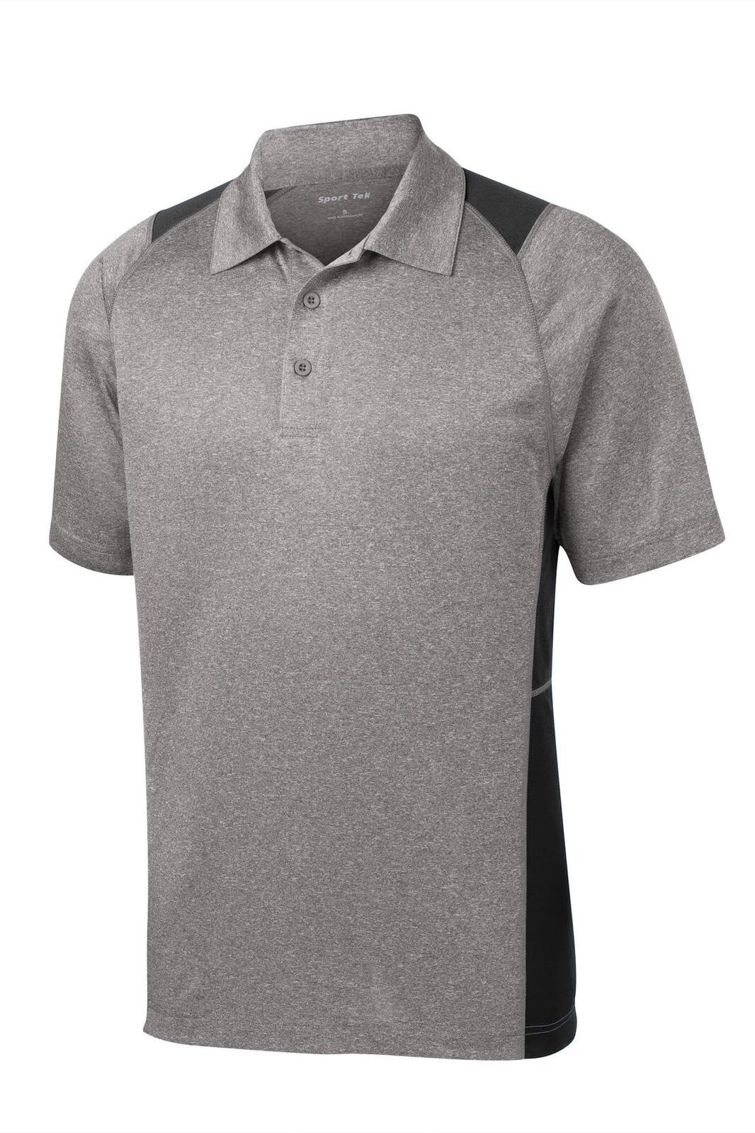 Sport-Tek Heather Colorblock Contender Polo