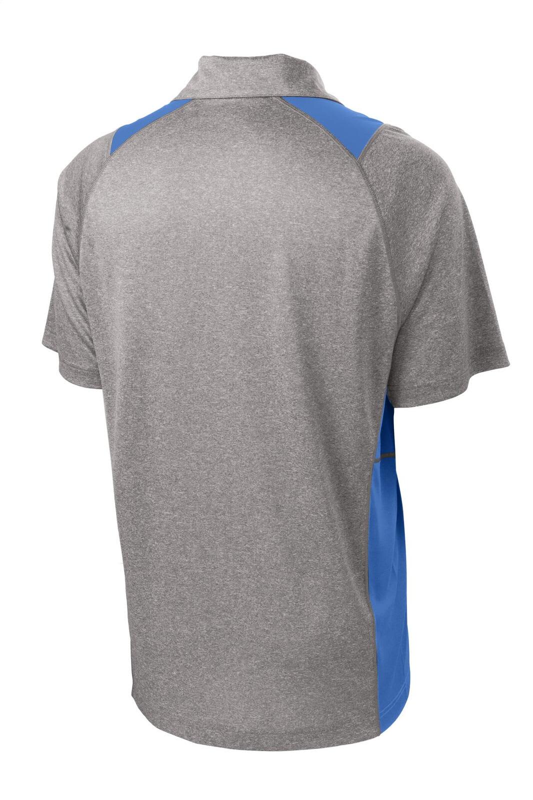 Sport-Tek Heather Colorblock Contender Polo