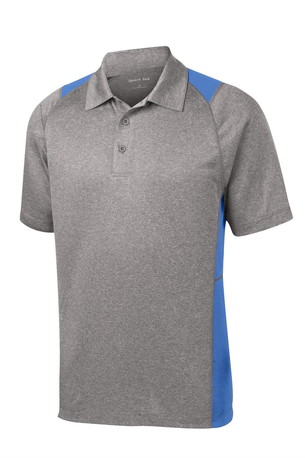 Sport-Tek Heather Colorblock Contender Polo